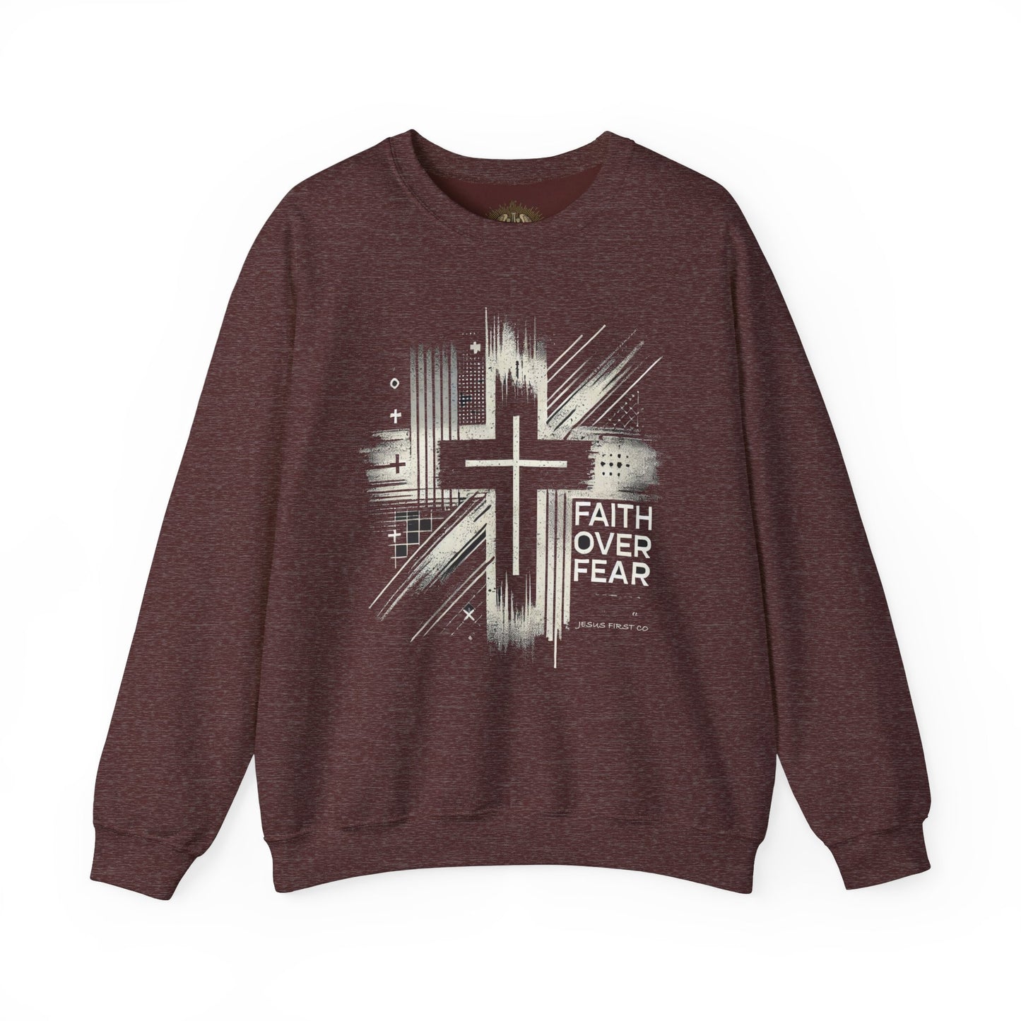 Jesus Graphic Crewneck Sweatshirt for Faith Enthusiasts