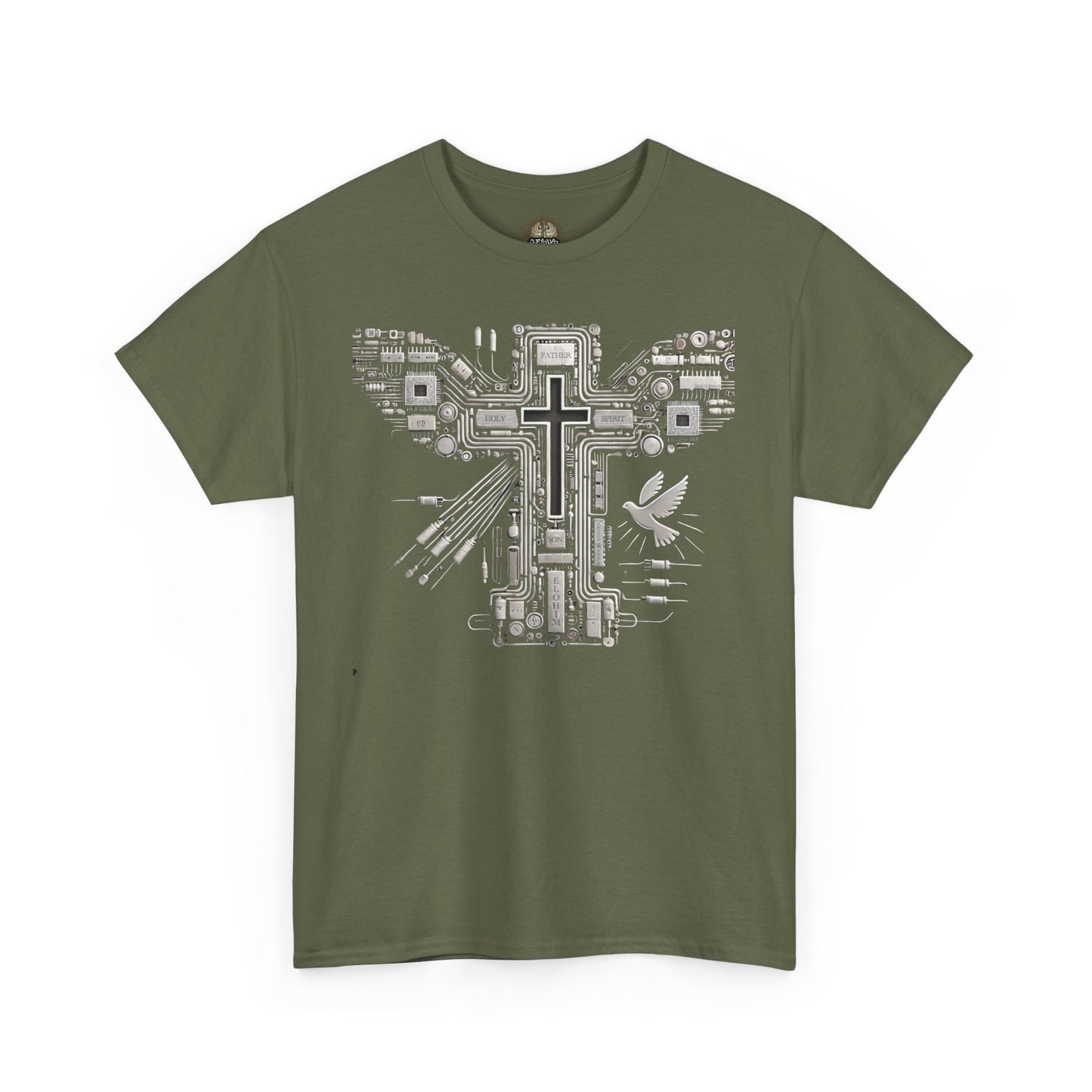 Unisex Heavy Cotton Tee - Circuit Cross