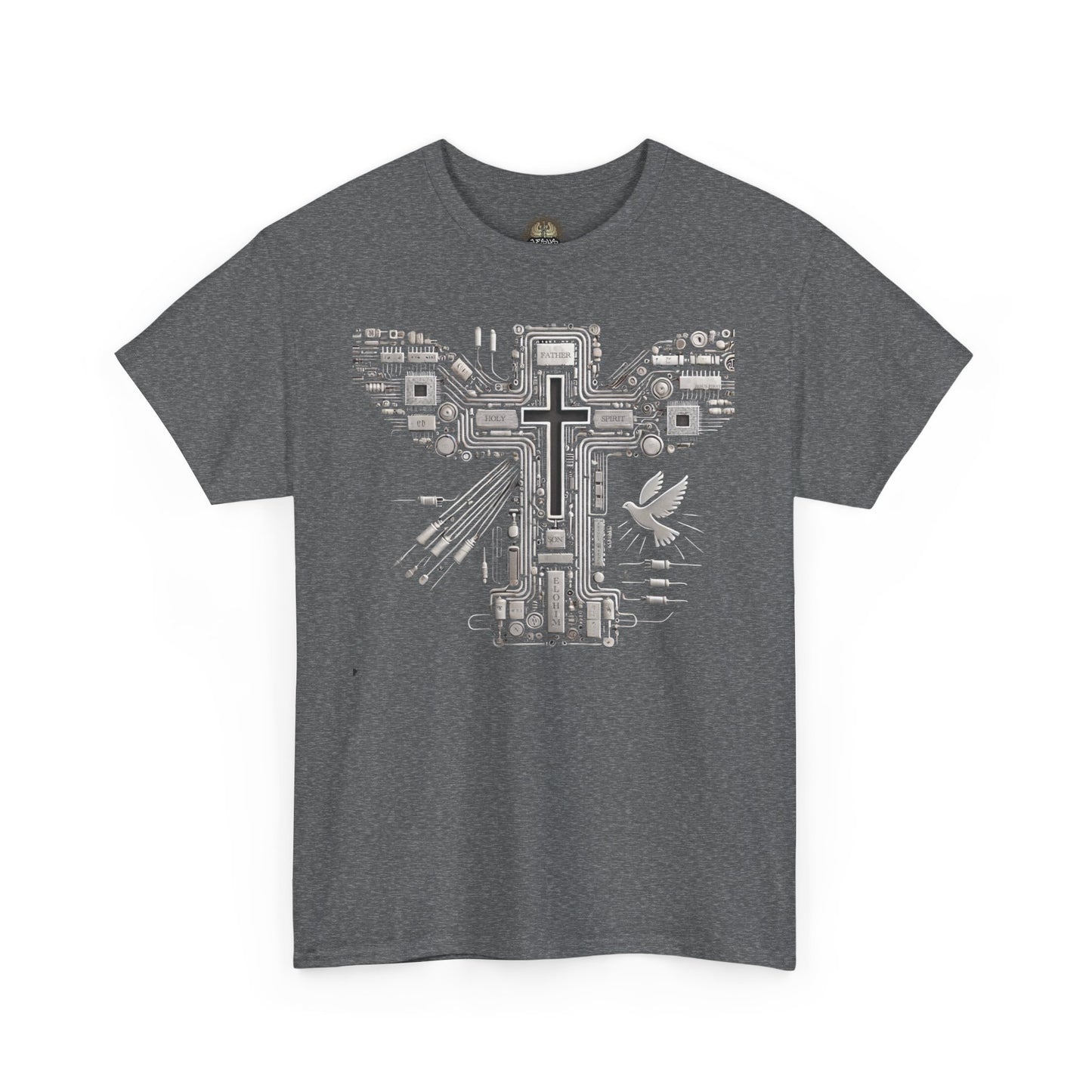 Unisex Heavy Cotton Tee - Circuit Cross