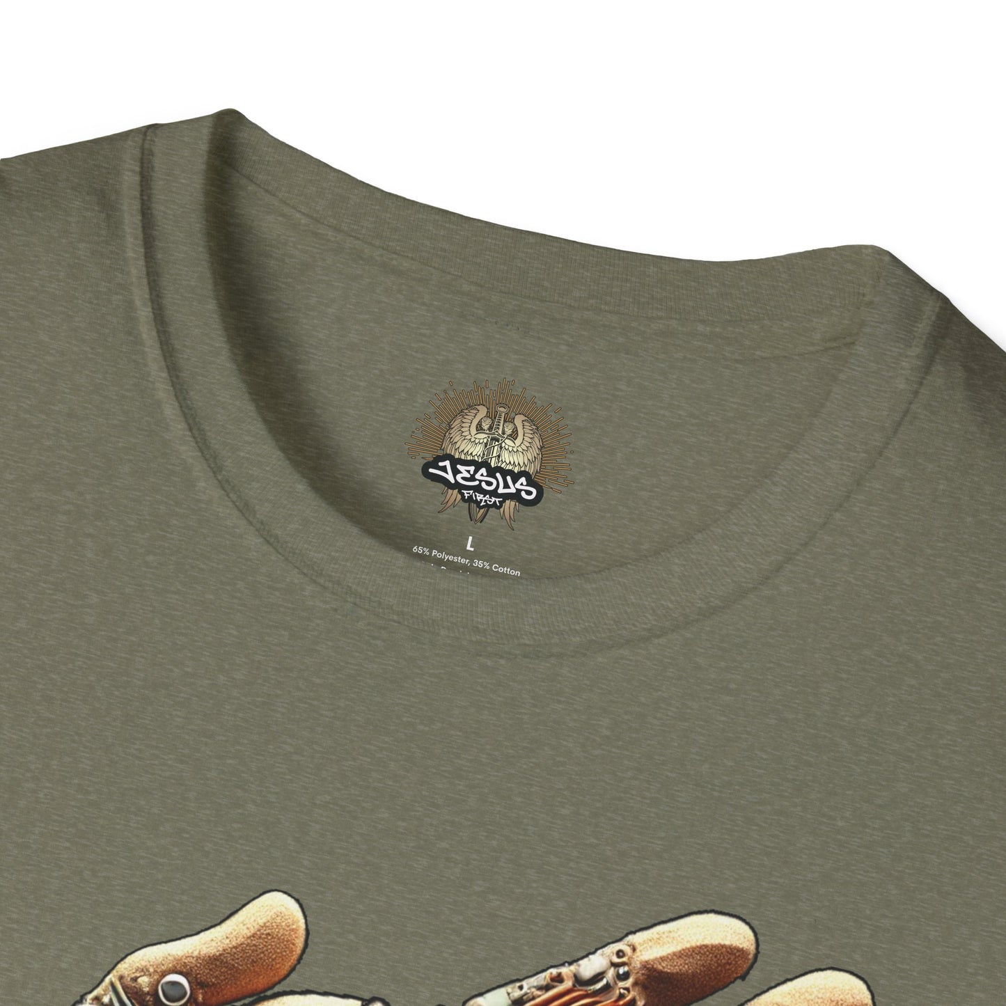 Vintage Robotic Hand Dollar Sign Unisex Softstyle T-Shirt