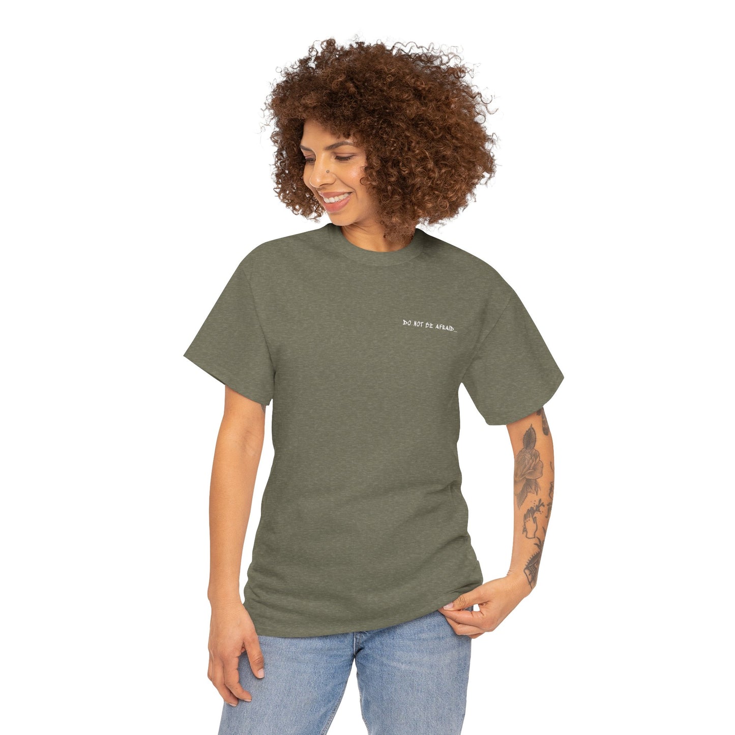 Unisex Heavy Cotton Tee - 'Do Not Be Afraid'