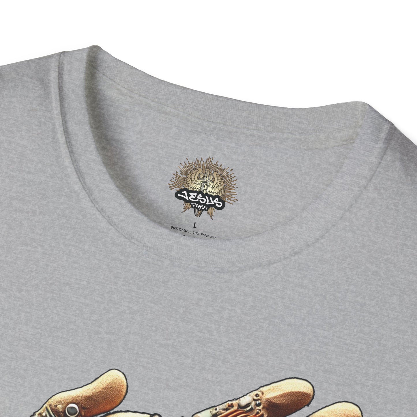 Vintage Robotic Hand Dollar Sign Unisex Softstyle T-Shirt
