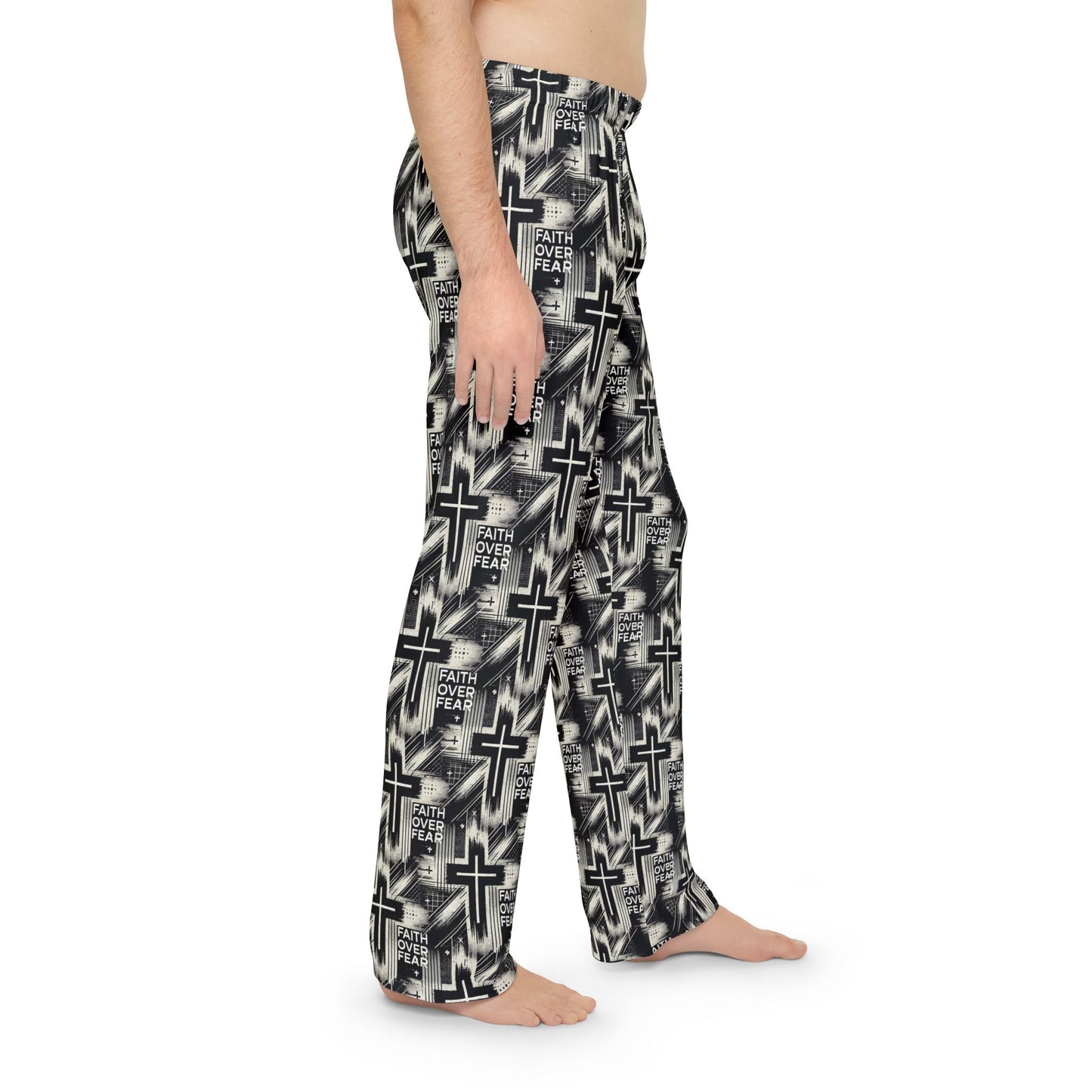 Faith Over Fear Men's Pajama Pants - 100% American Made