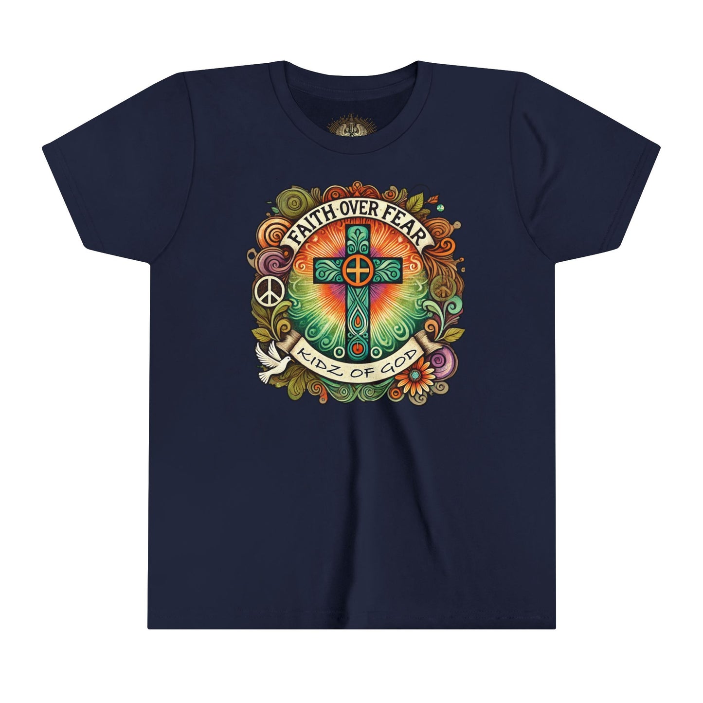 Faith Over Fear Youth Short Sleeve Tee - Kidz of God T-Shirt