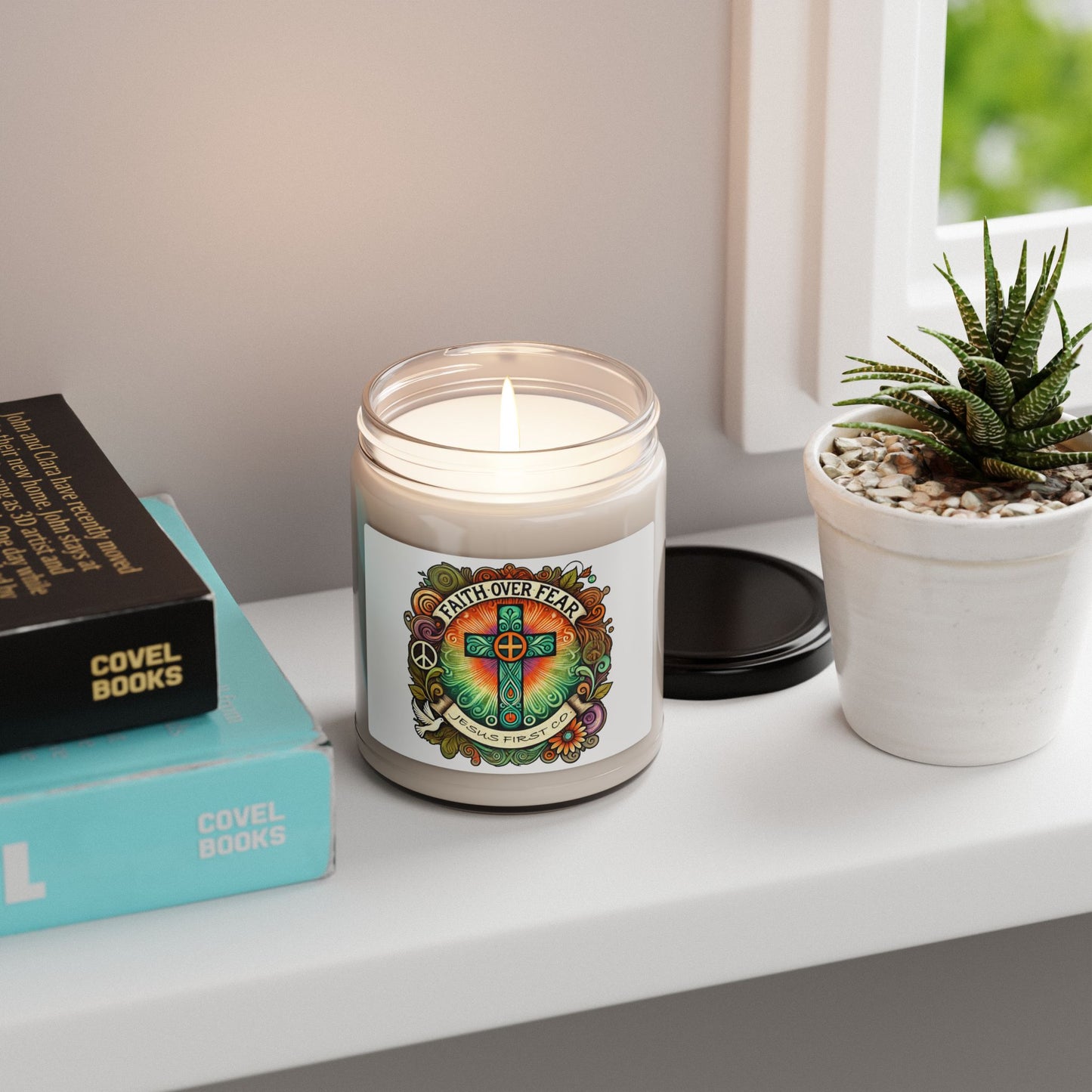 100% American Made Faith Over Fear Scented Candle