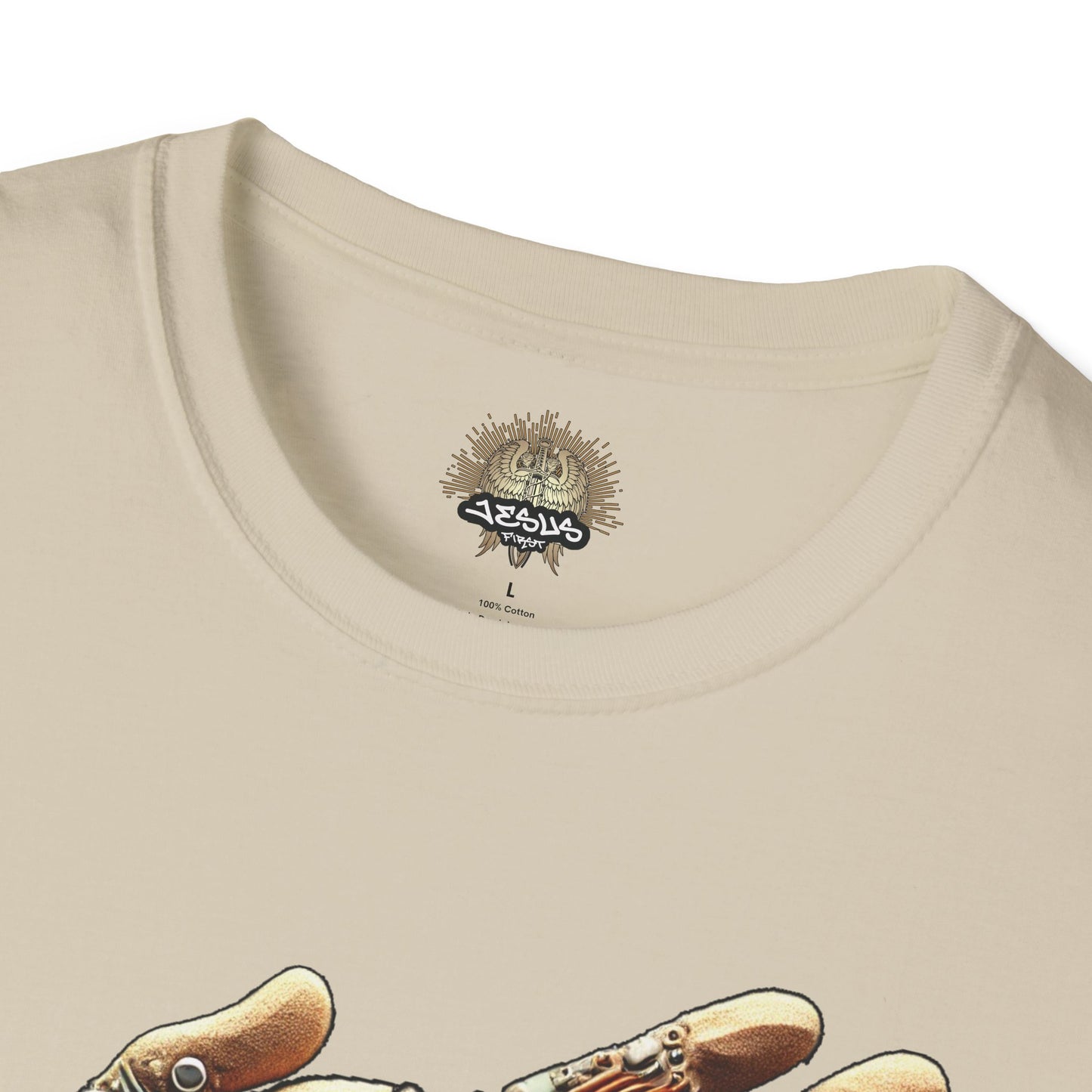 Vintage Robotic Hand Dollar Sign Unisex Softstyle T-Shirt