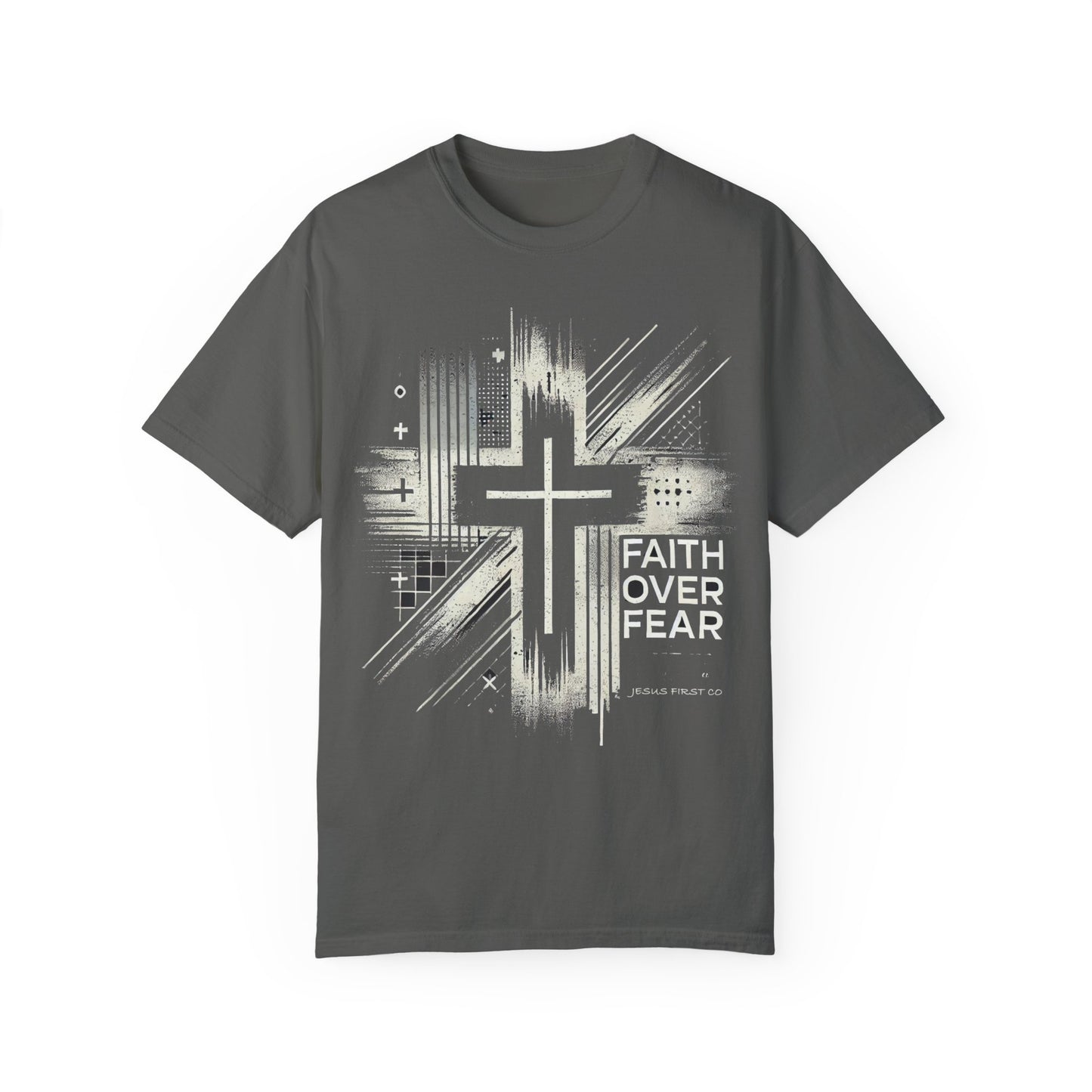 Faith Over Fear Unisex Garment-Dyed T-Shirt