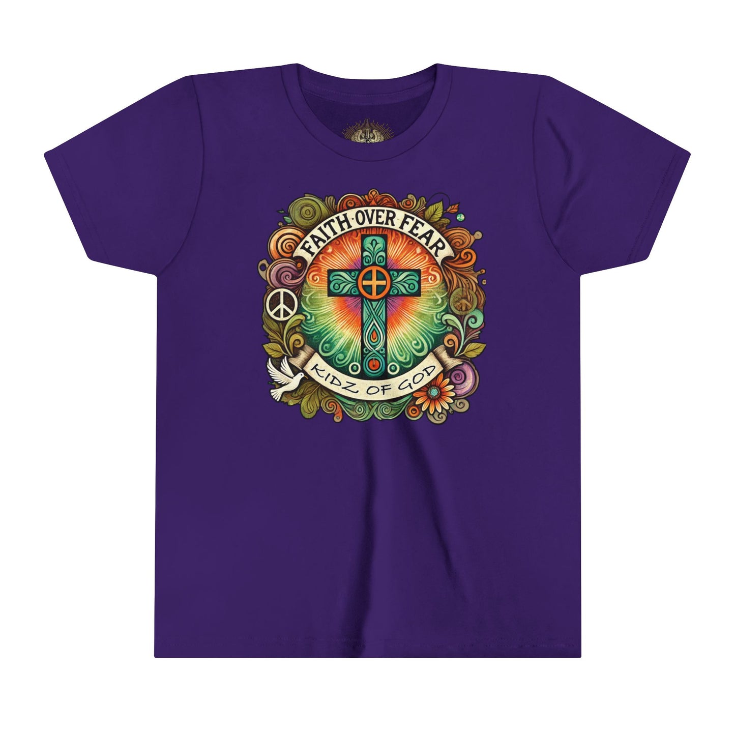 Faith Over Fear Youth Short Sleeve Tee - Kidz of God T-Shirt