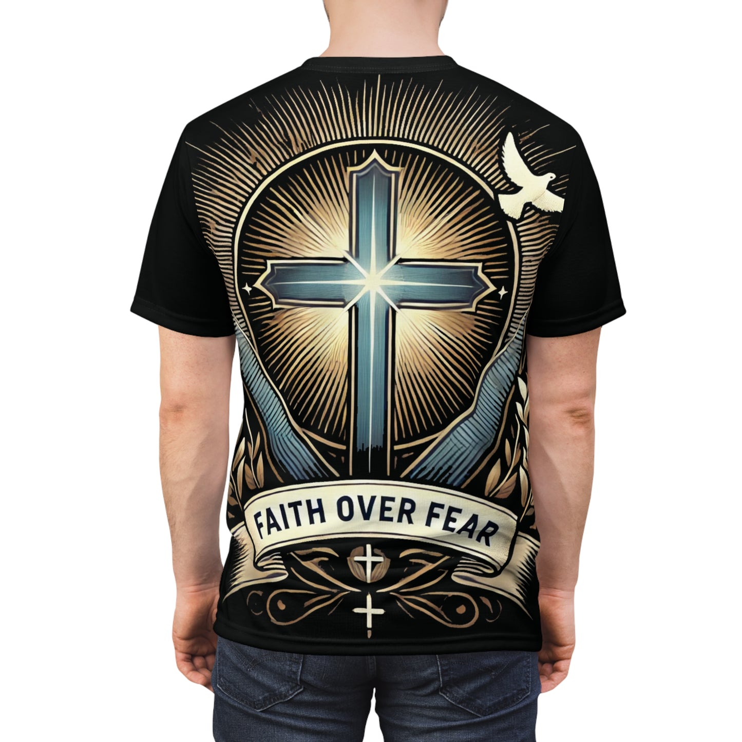 Cut & Sew Tee - Faith over fear Made in USA