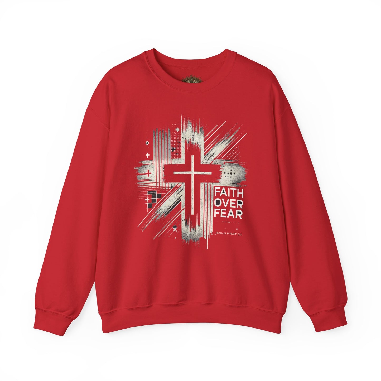 Jesus Graphic Crewneck Sweatshirt for Faith Enthusiasts
