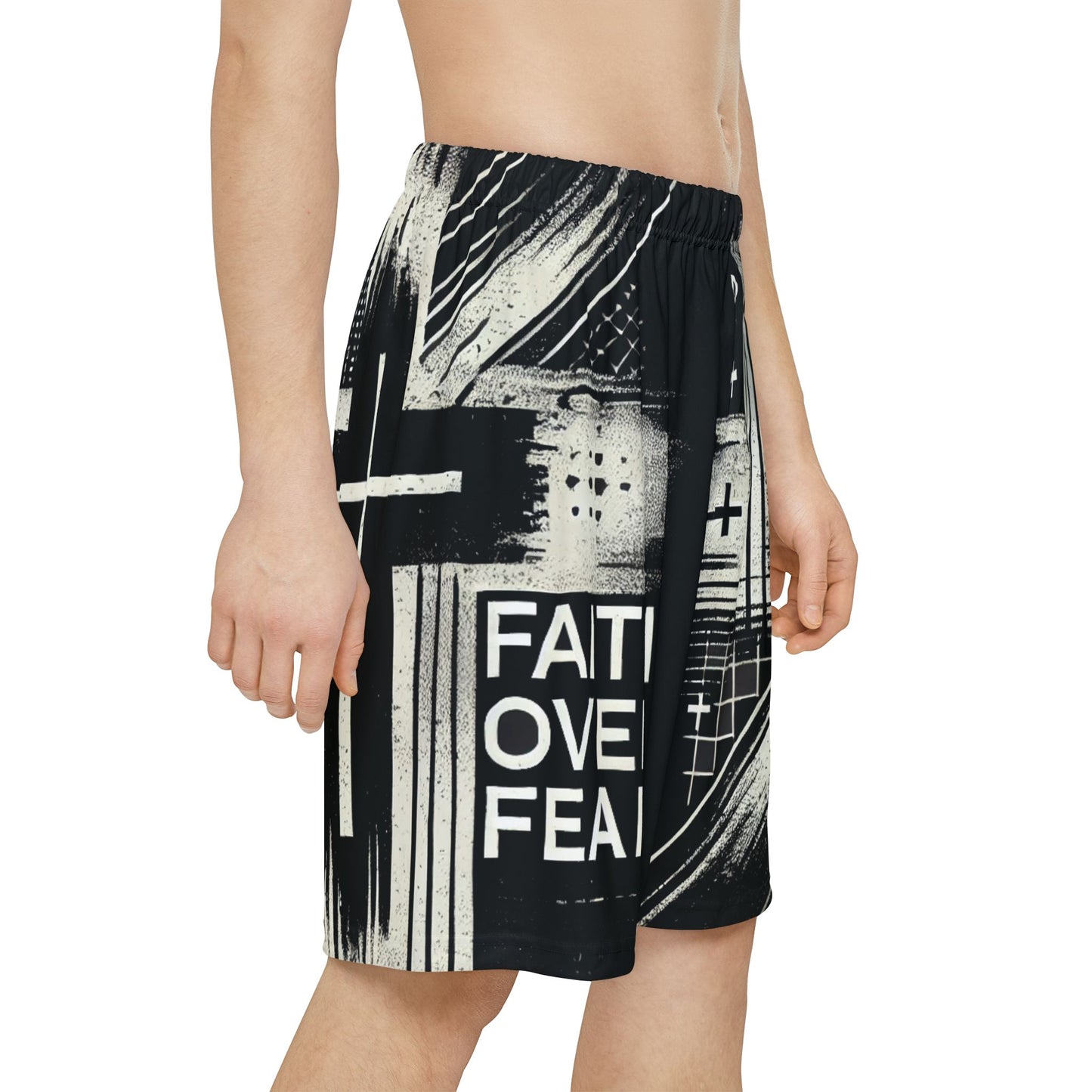 Men’s Faith Over Fear Sports Shorts | 100% American Made