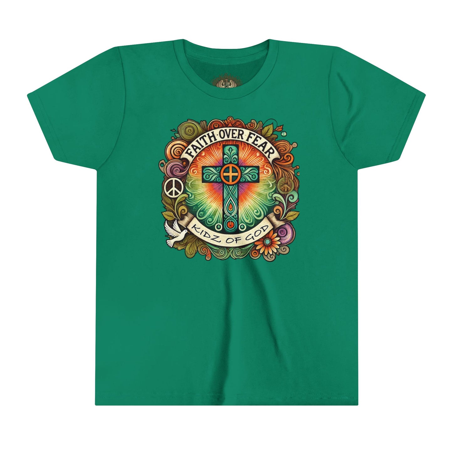 Faith Over Fear Youth Short Sleeve Tee - Kidz of God T-Shirt