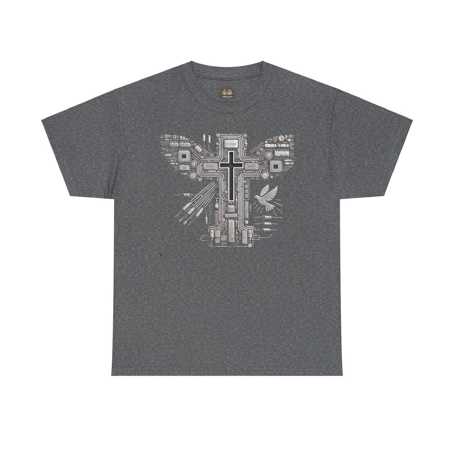Unisex Heavy Cotton Tee - Circuit Cross
