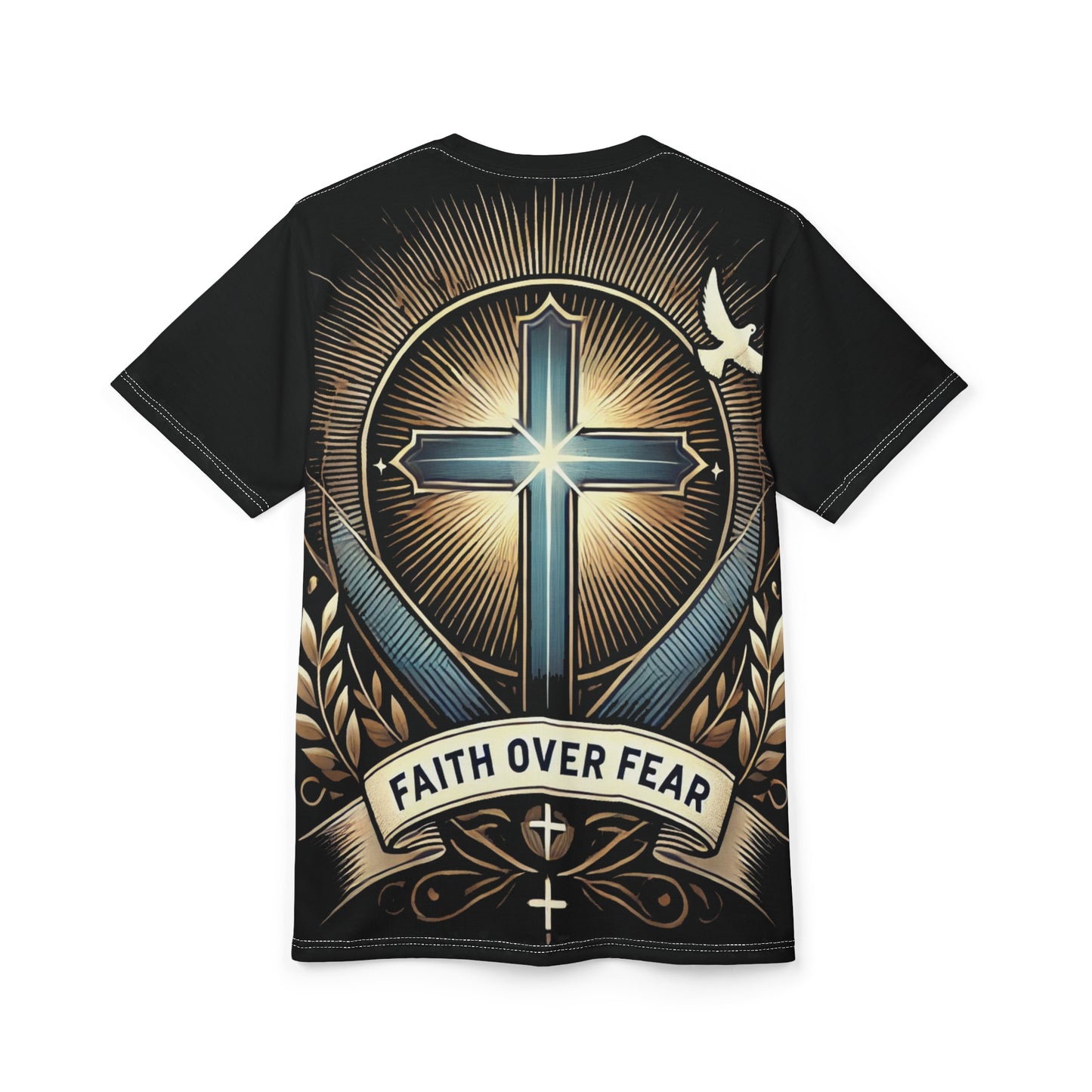 Cut & Sew Tee - Faith over fear Made in USA