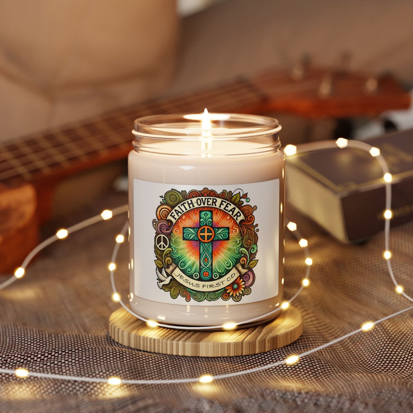 100% American Made Faith Over Fear Scented Candle