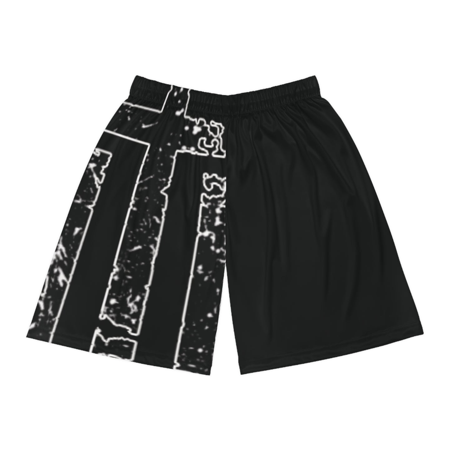 Basketball Shorts with Flag/Cross