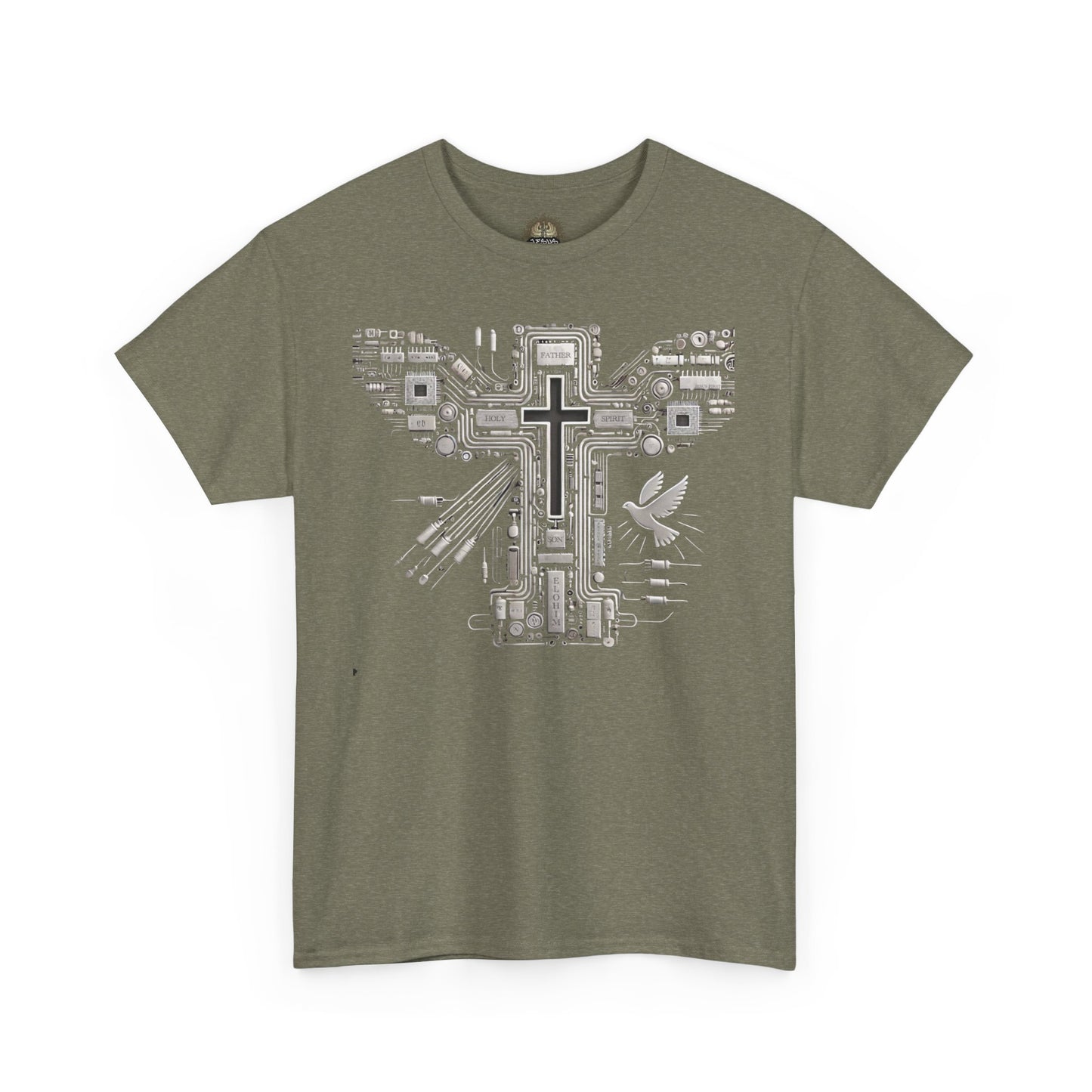 Unisex Heavy Cotton Tee - Circuit Cross