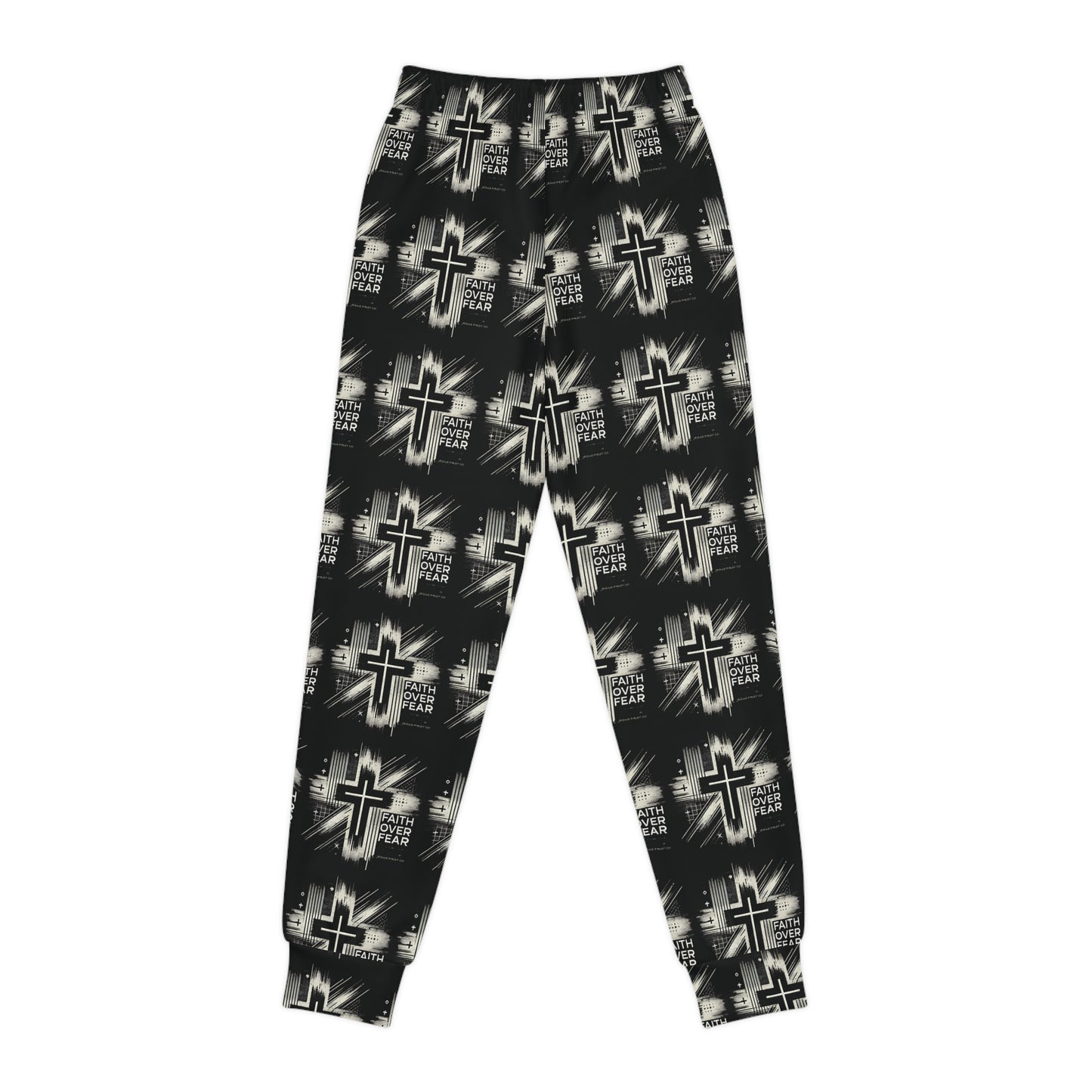 Faith Over Fear Youth Joggers - Comfortable & Stylish Christian Activewear