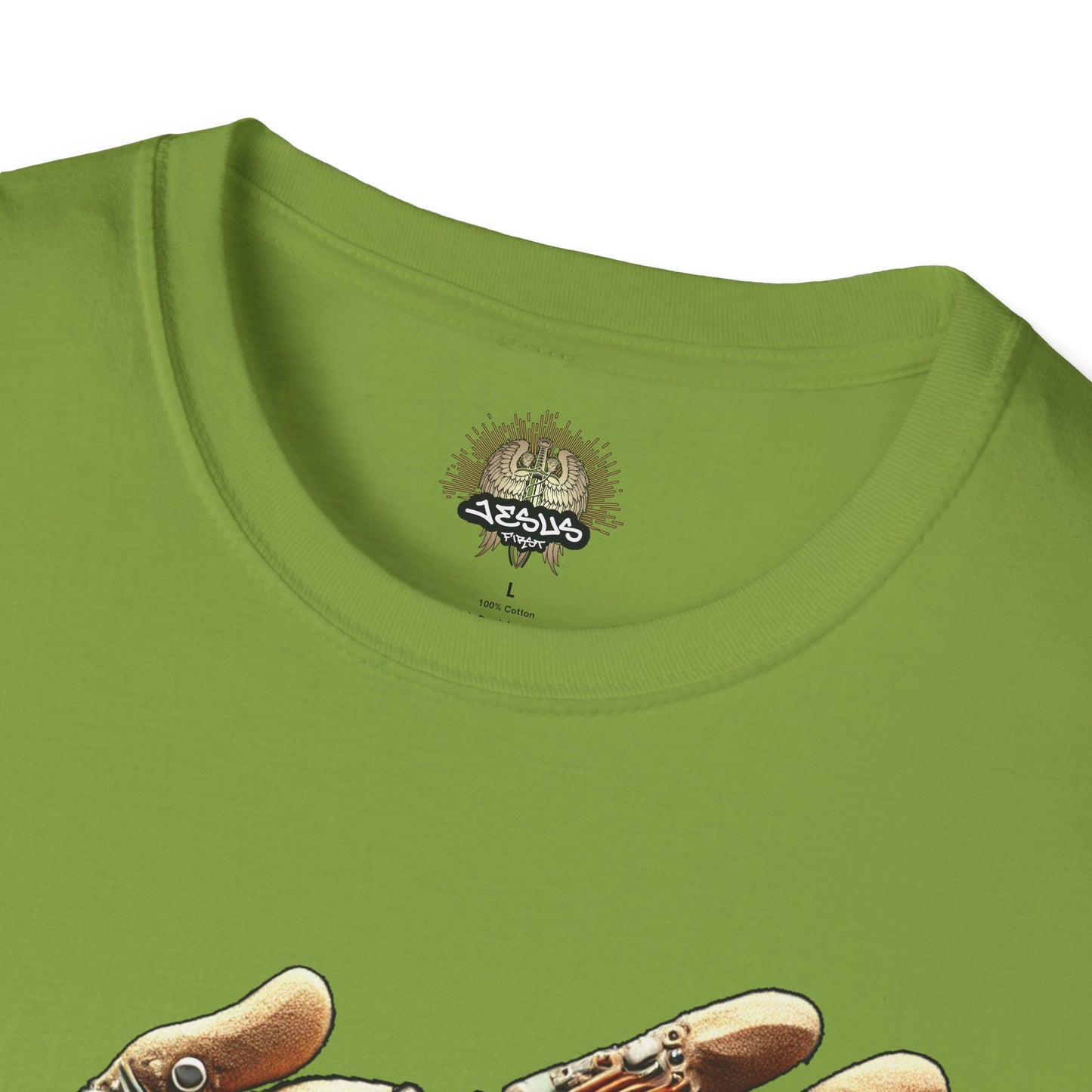 Vintage Robotic Hand Dollar Sign Unisex Softstyle T-Shirt