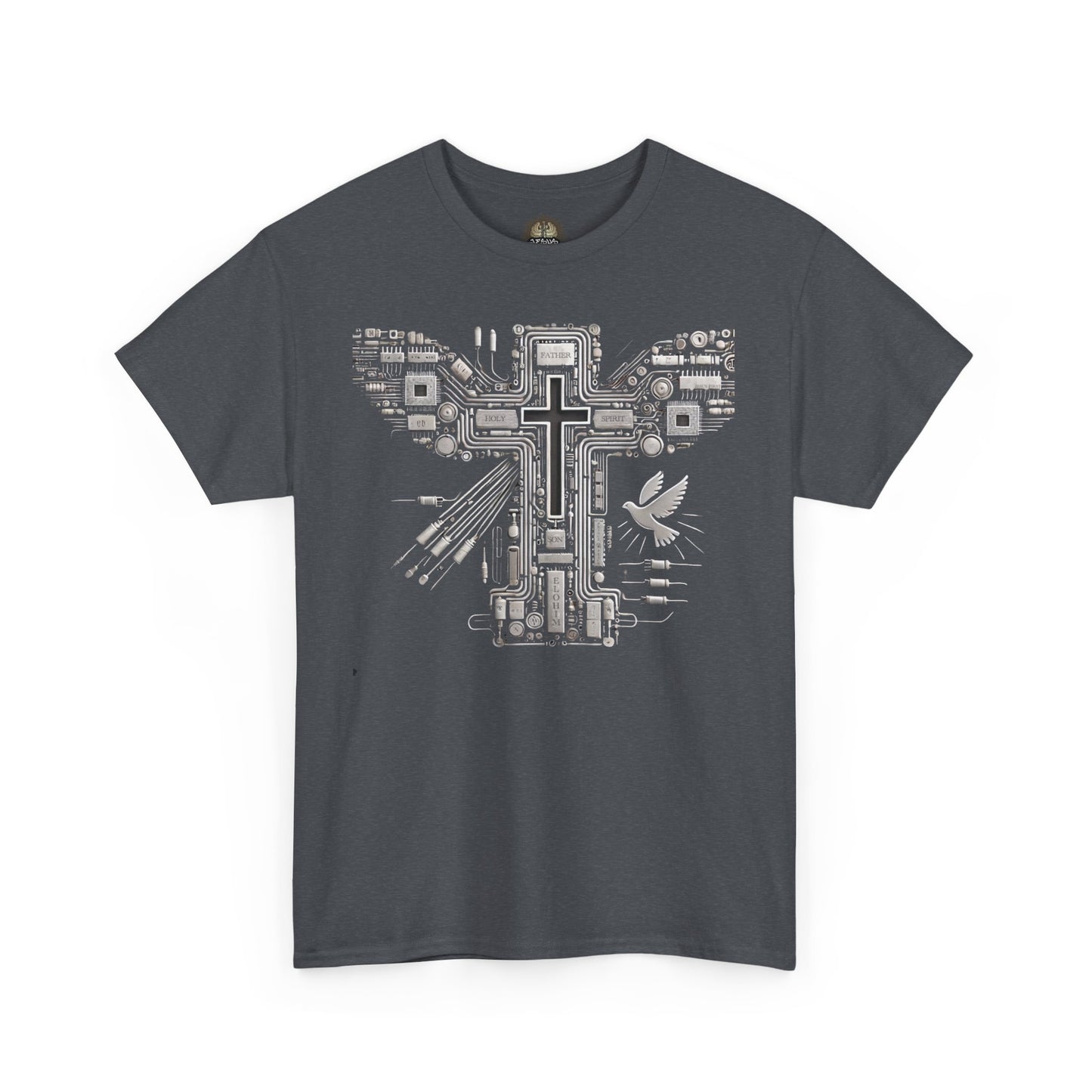 Unisex Heavy Cotton Tee - Circuit Cross
