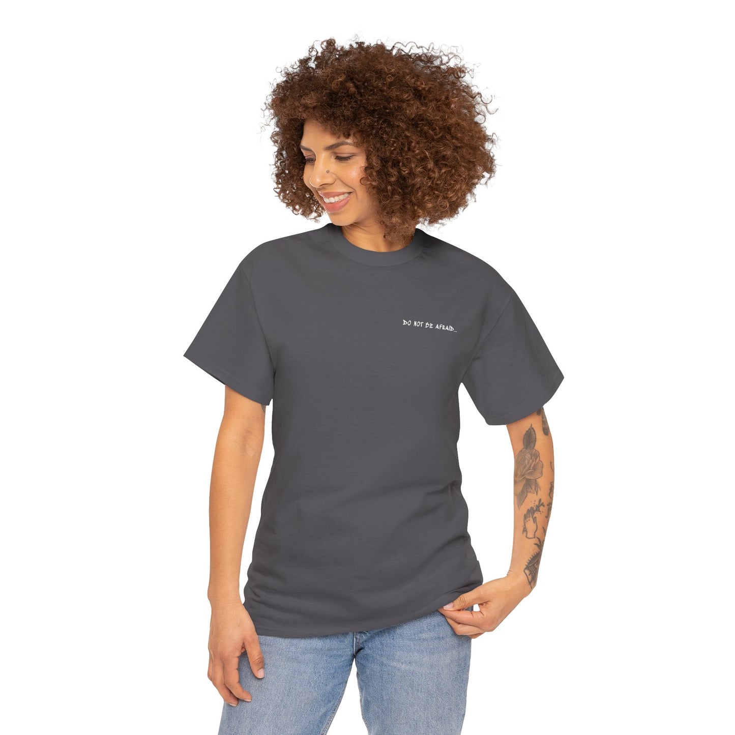 Unisex Heavy Cotton Tee - 'Do Not Be Afraid'