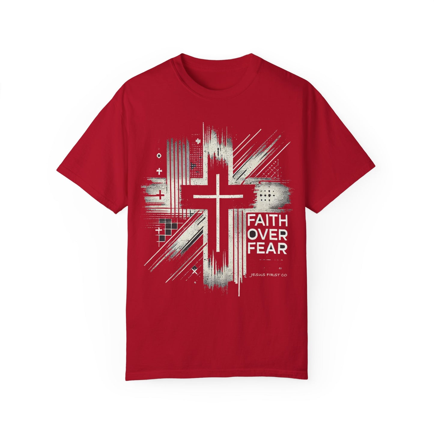 Faith Over Fear Unisex Garment-Dyed T-Shirt