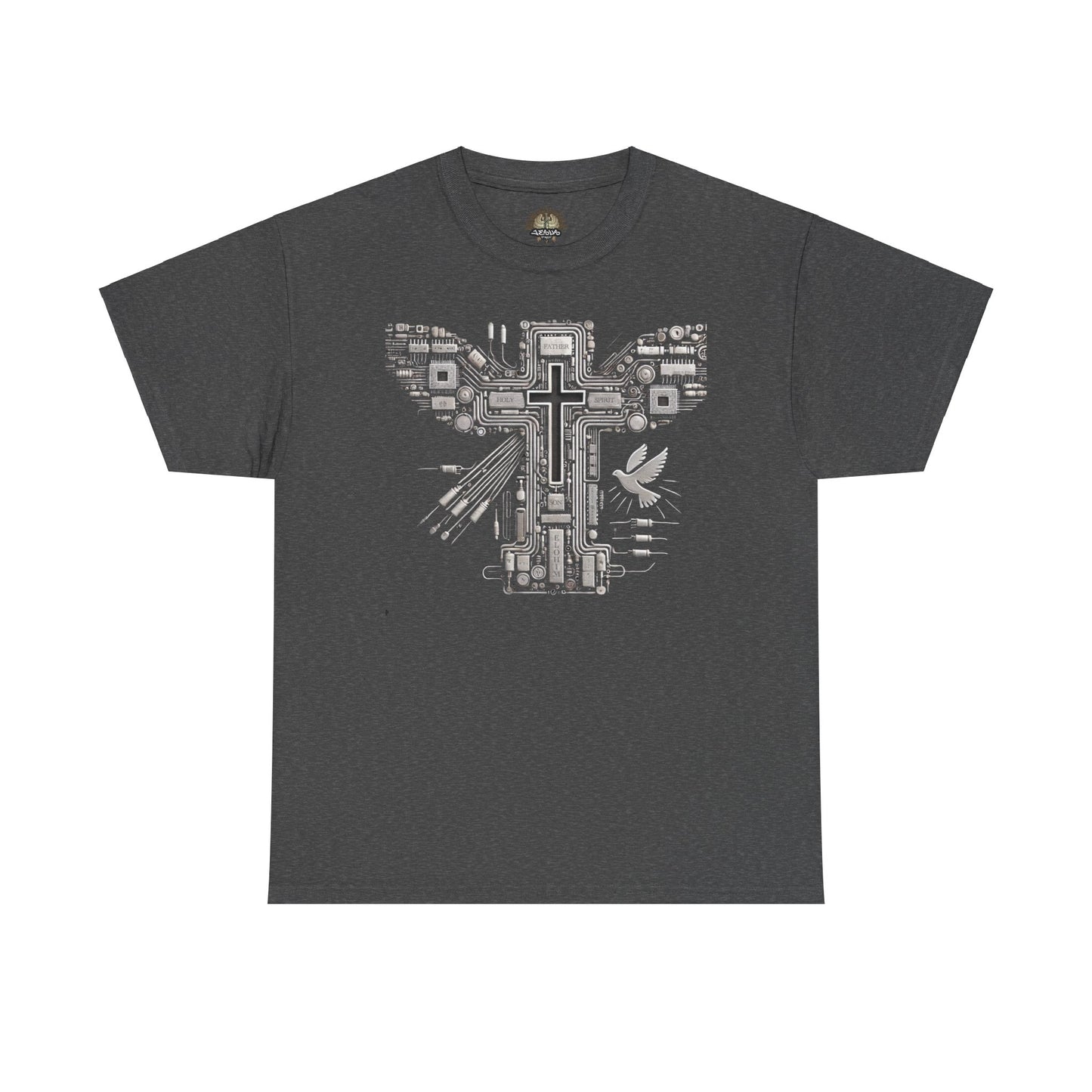 Unisex Heavy Cotton Tee - Circuit Cross