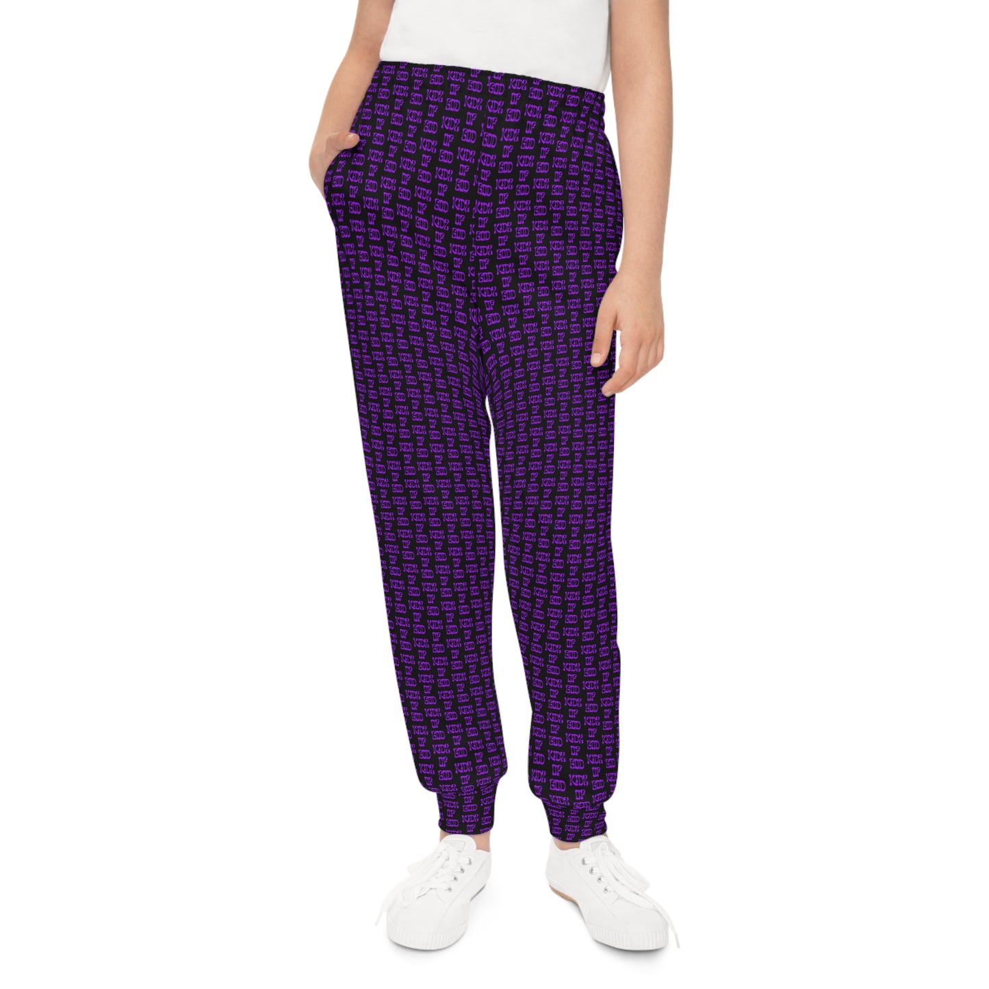 Trendy Youth Joggers in Purple - Stylish & Comfortable Activewear for Kids