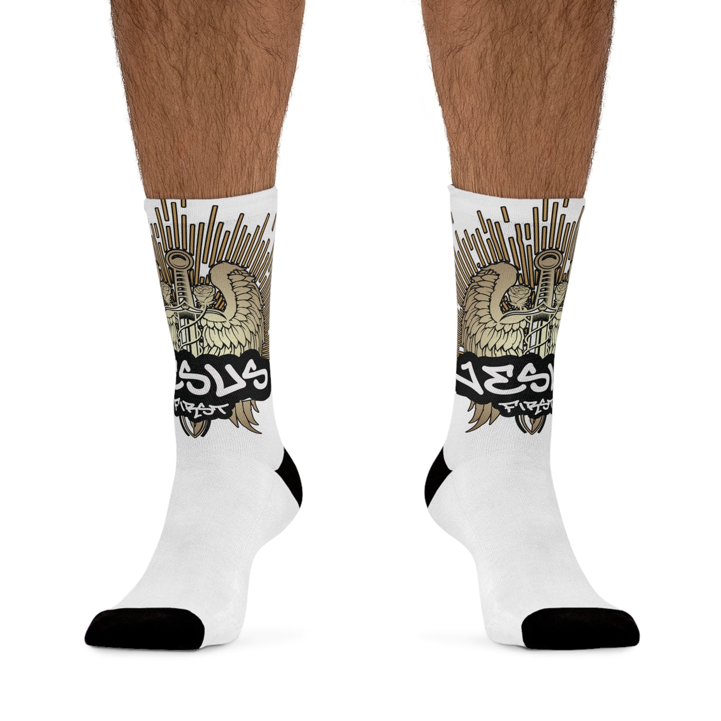 Jesus First- Eco-Friendly Recycled Poly Socks