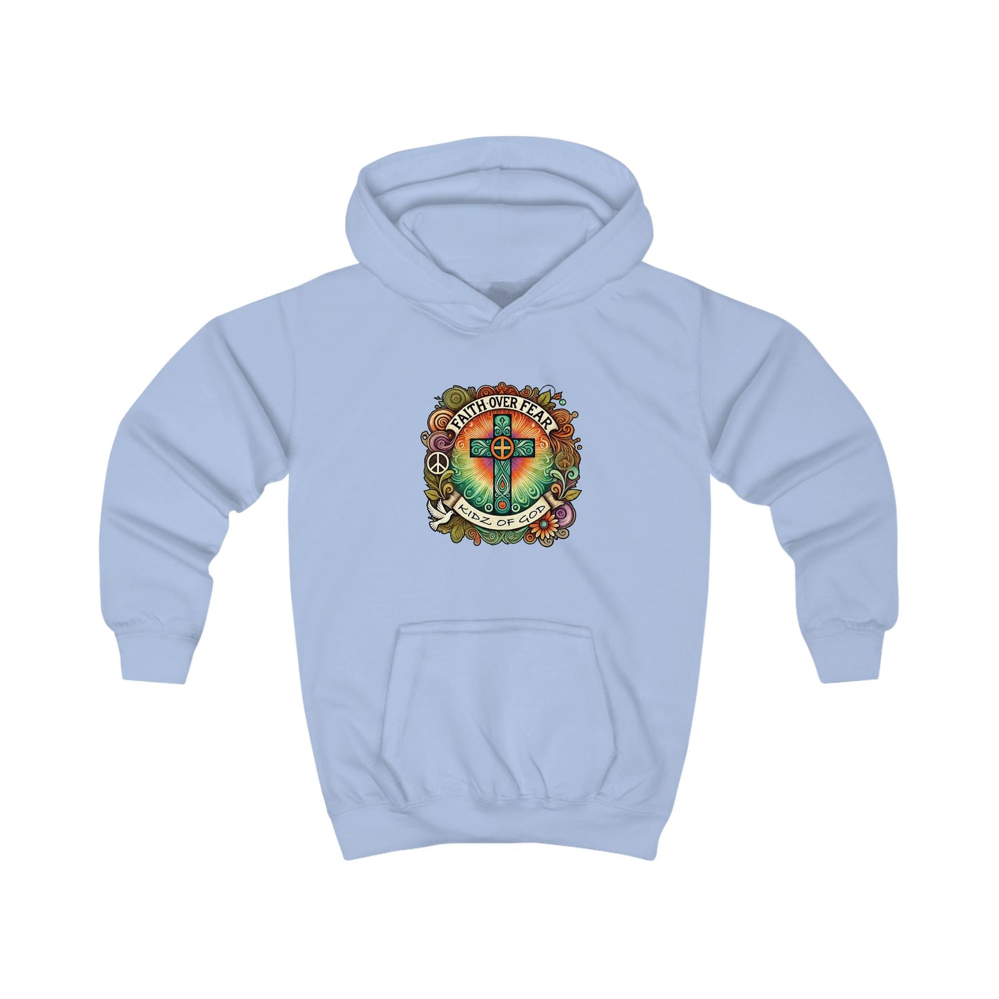 Kids Hoodie - Youth Faith Based Company Mission - KIDZOFGOD com