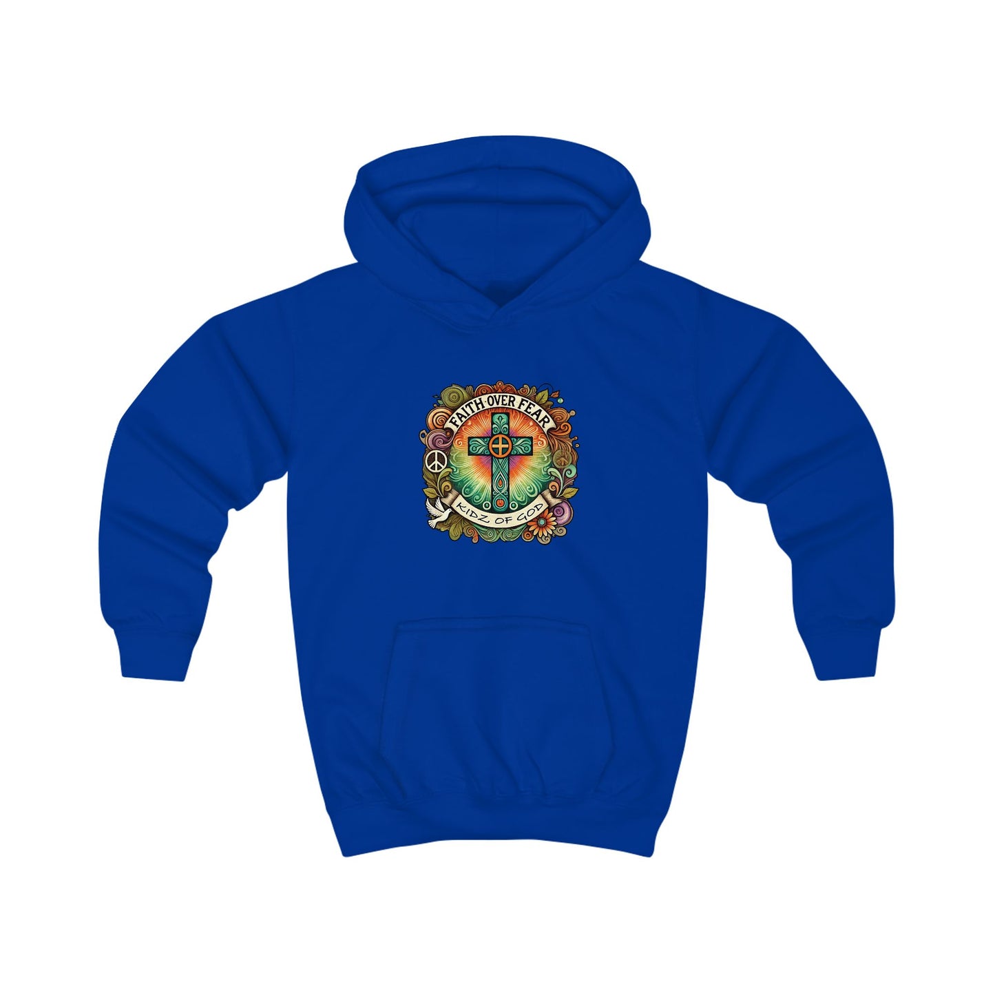 Kids Hoodie - Youth Faith Based Company Mission - KIDZOFGOD com
