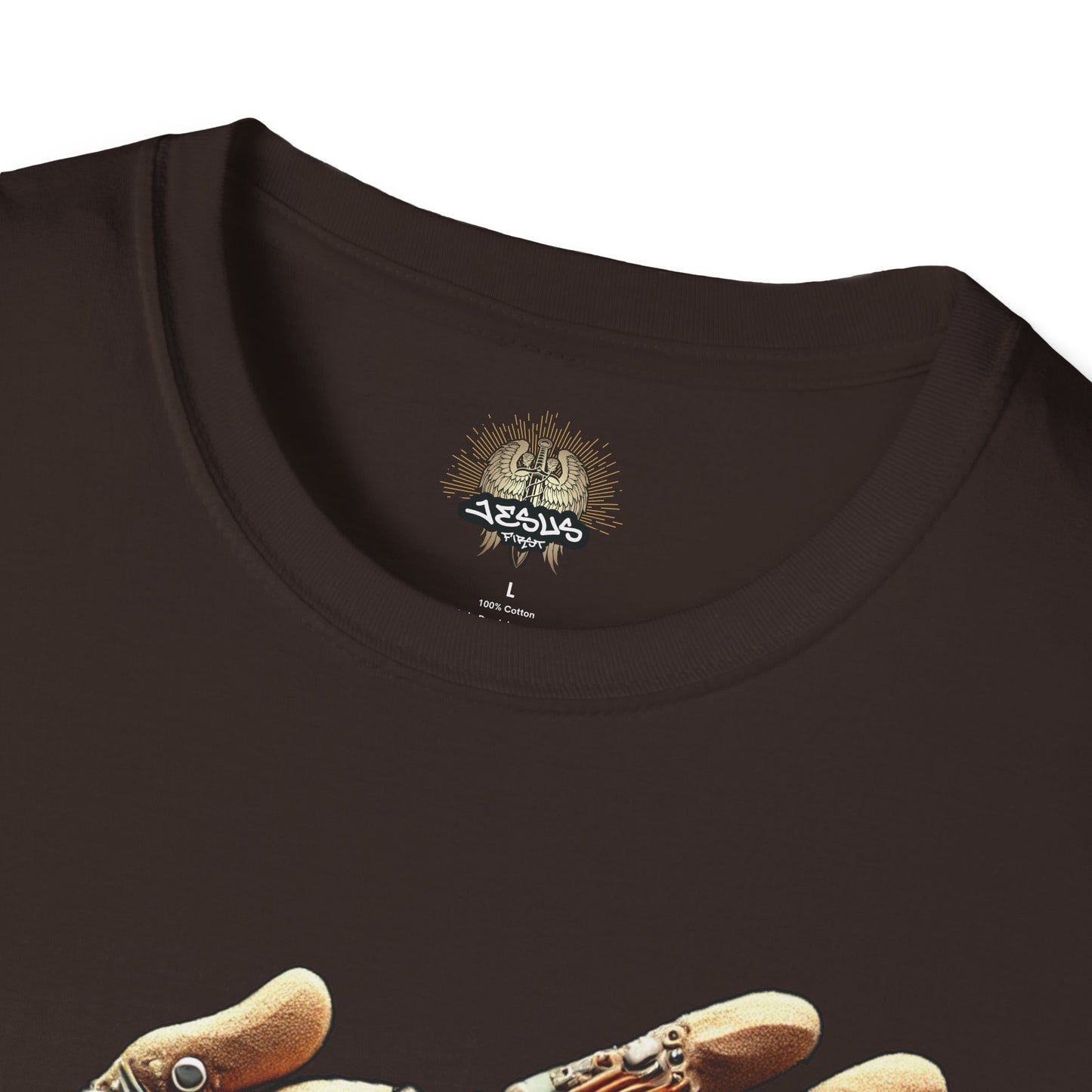Vintage Robotic Hand Dollar Sign Unisex Softstyle T-Shirt