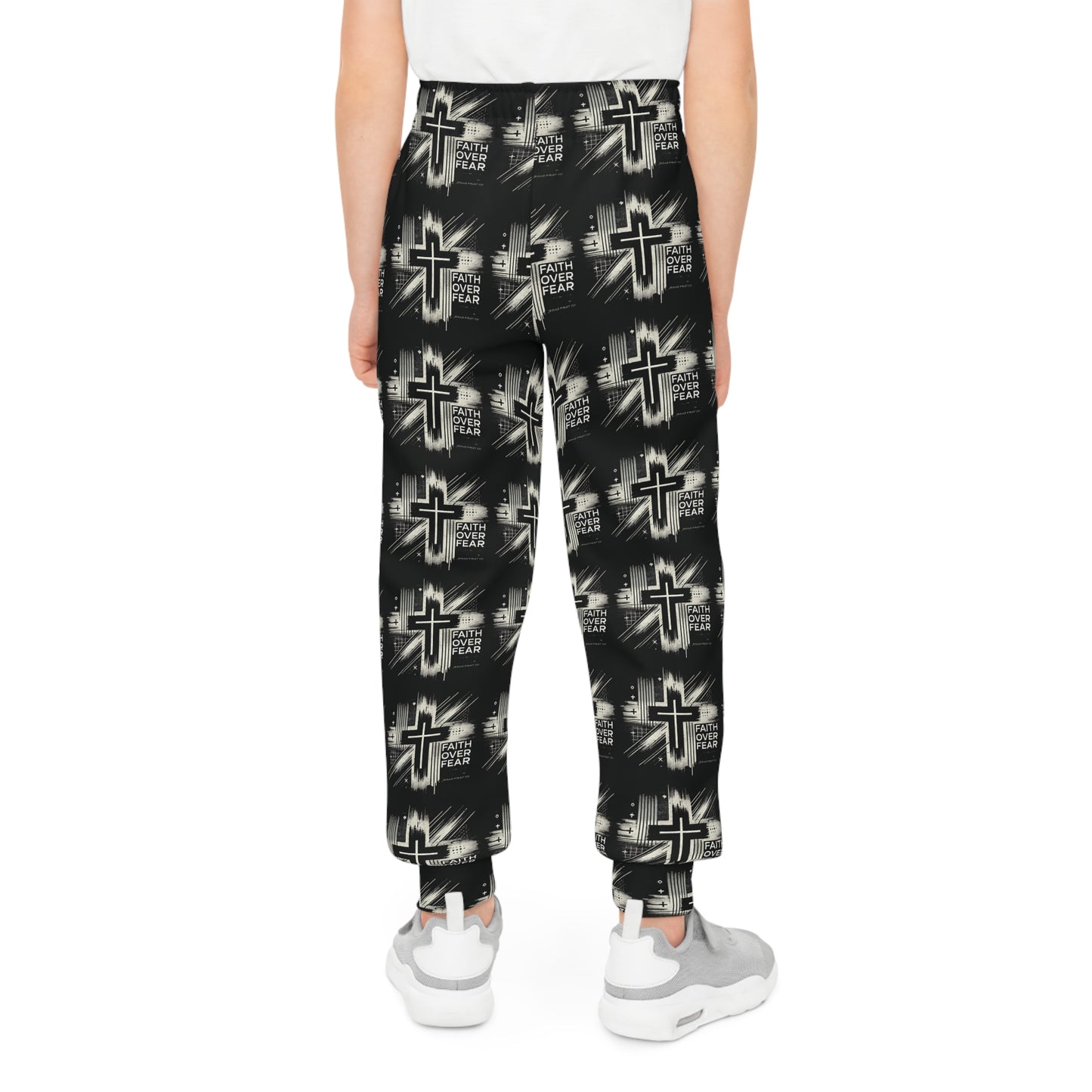 Faith Over Fear Youth Joggers - Comfortable & Stylish Christian Activewear