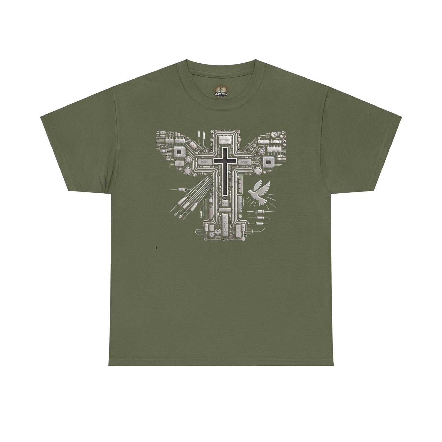 Unisex Heavy Cotton Tee - Circuit Cross
