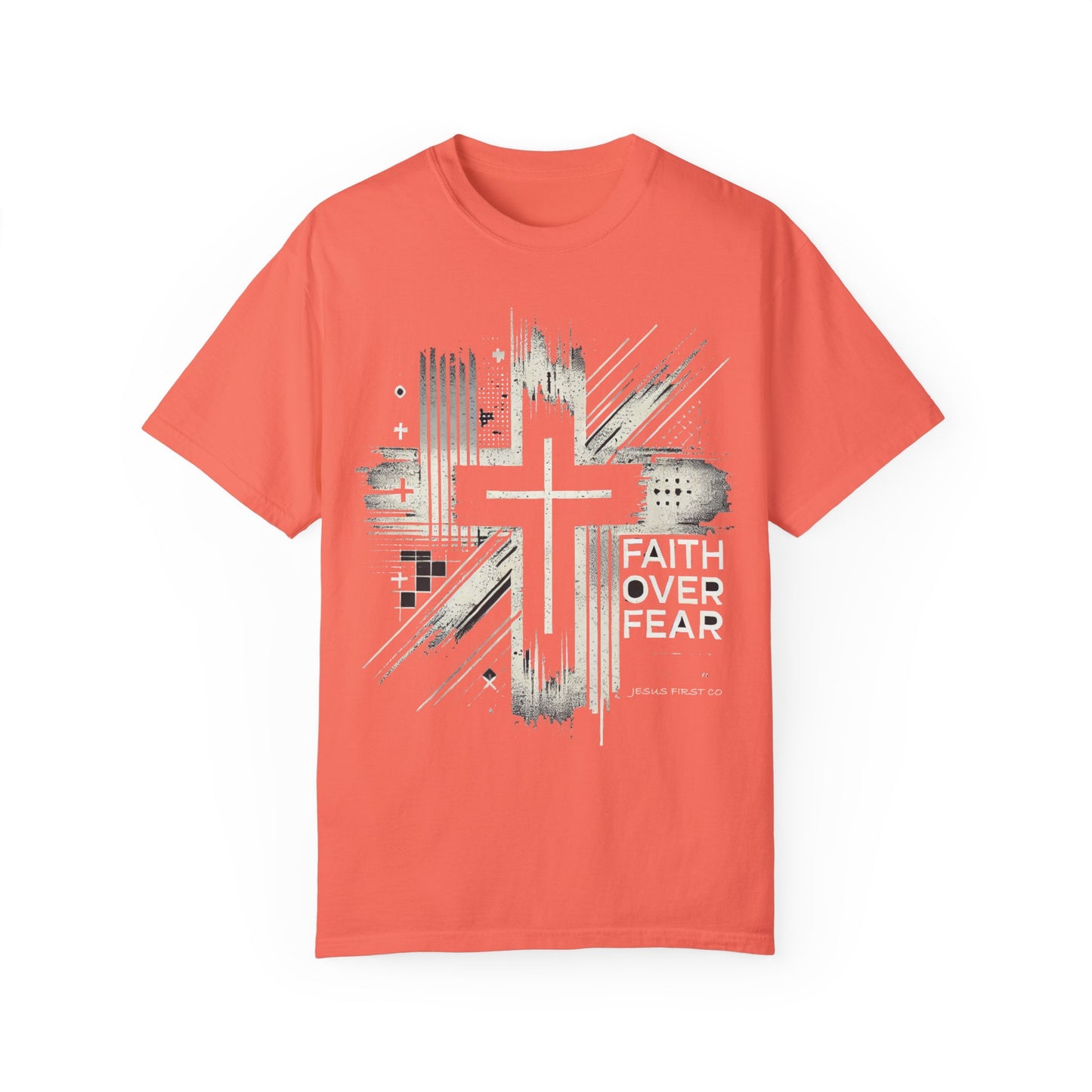 Faith Over Fear Unisex Garment-Dyed T-Shirt
