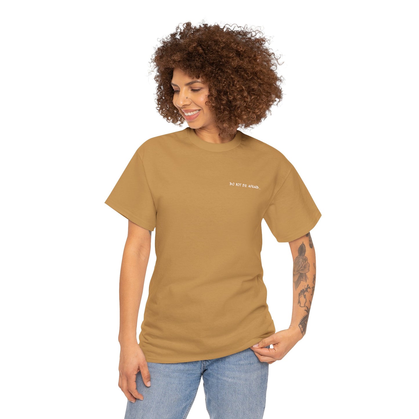 Unisex Heavy Cotton Tee - 'Do Not Be Afraid'