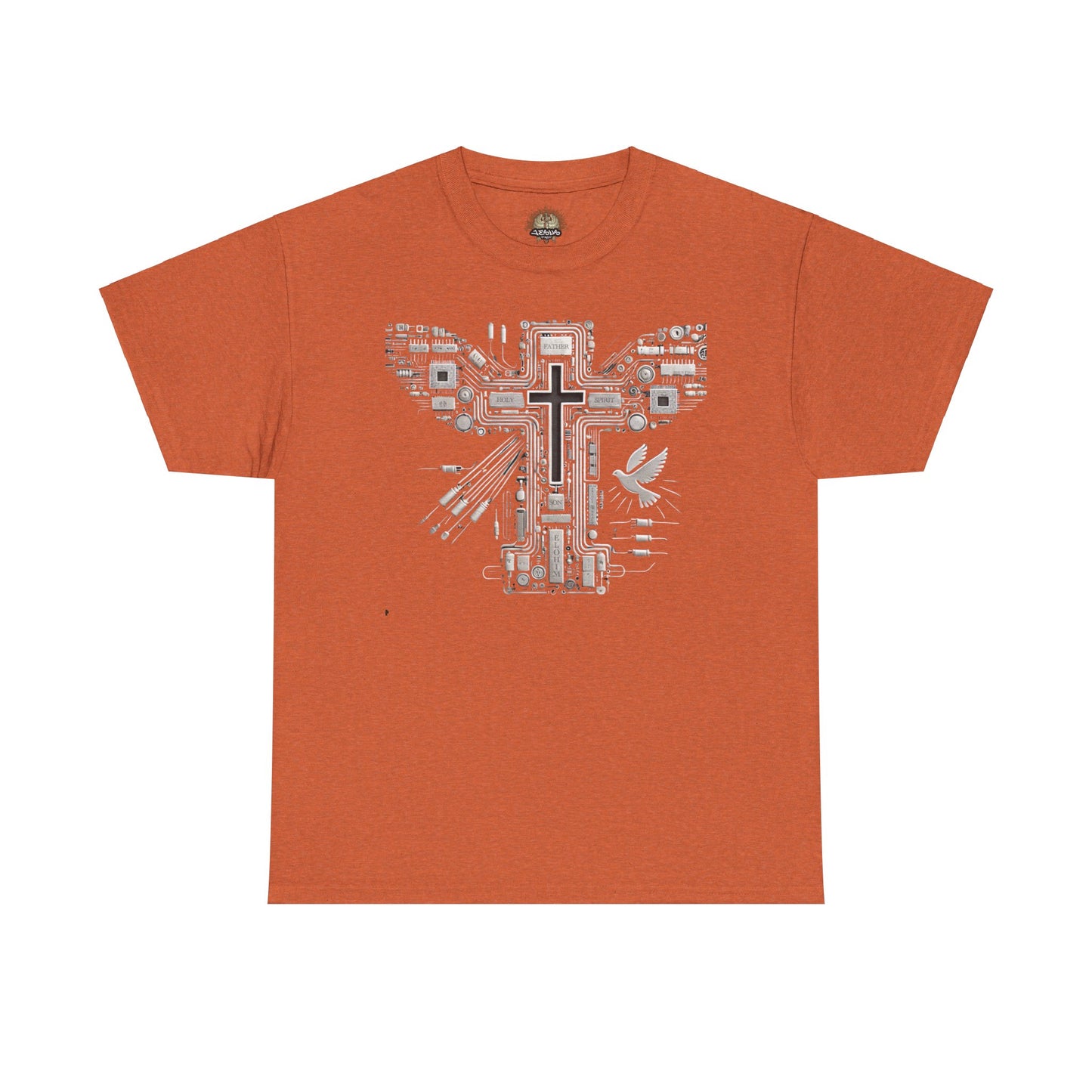 Unisex Heavy Cotton Tee - Circuit Cross