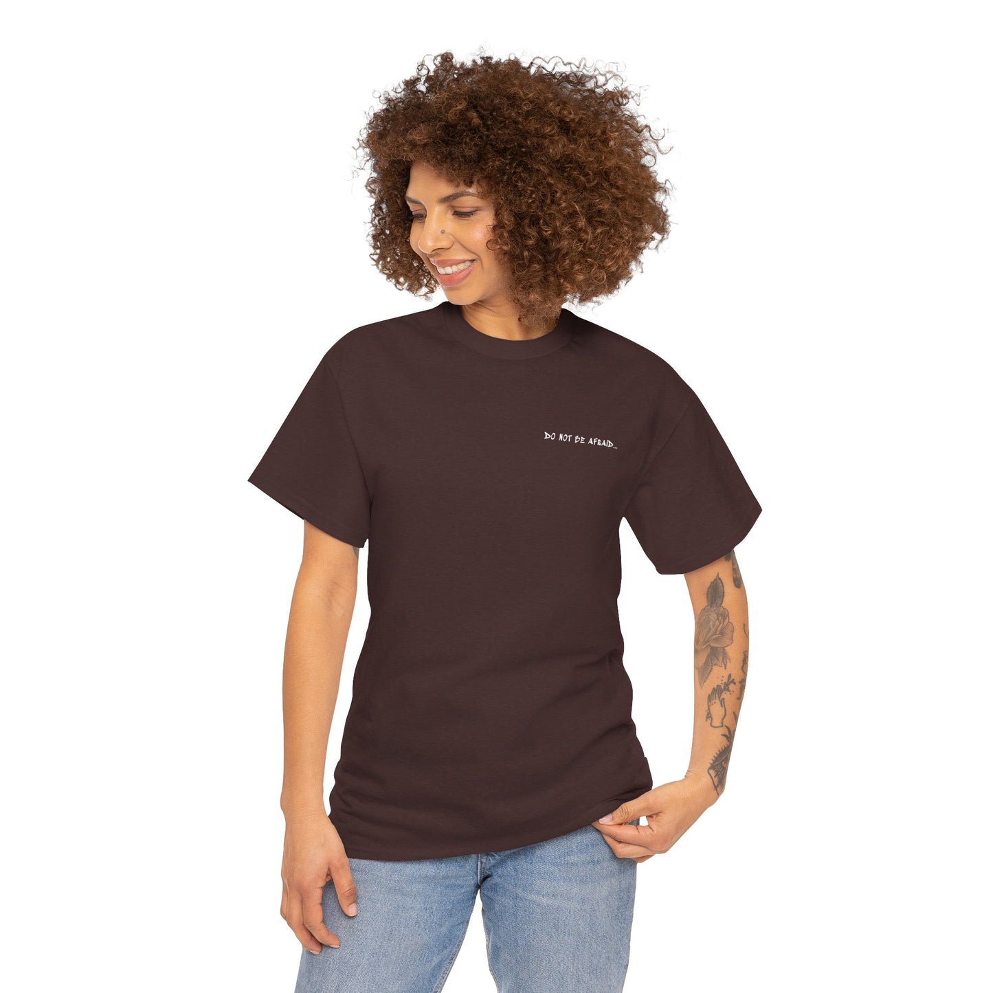 Unisex Heavy Cotton Tee - 'Do Not Be Afraid'