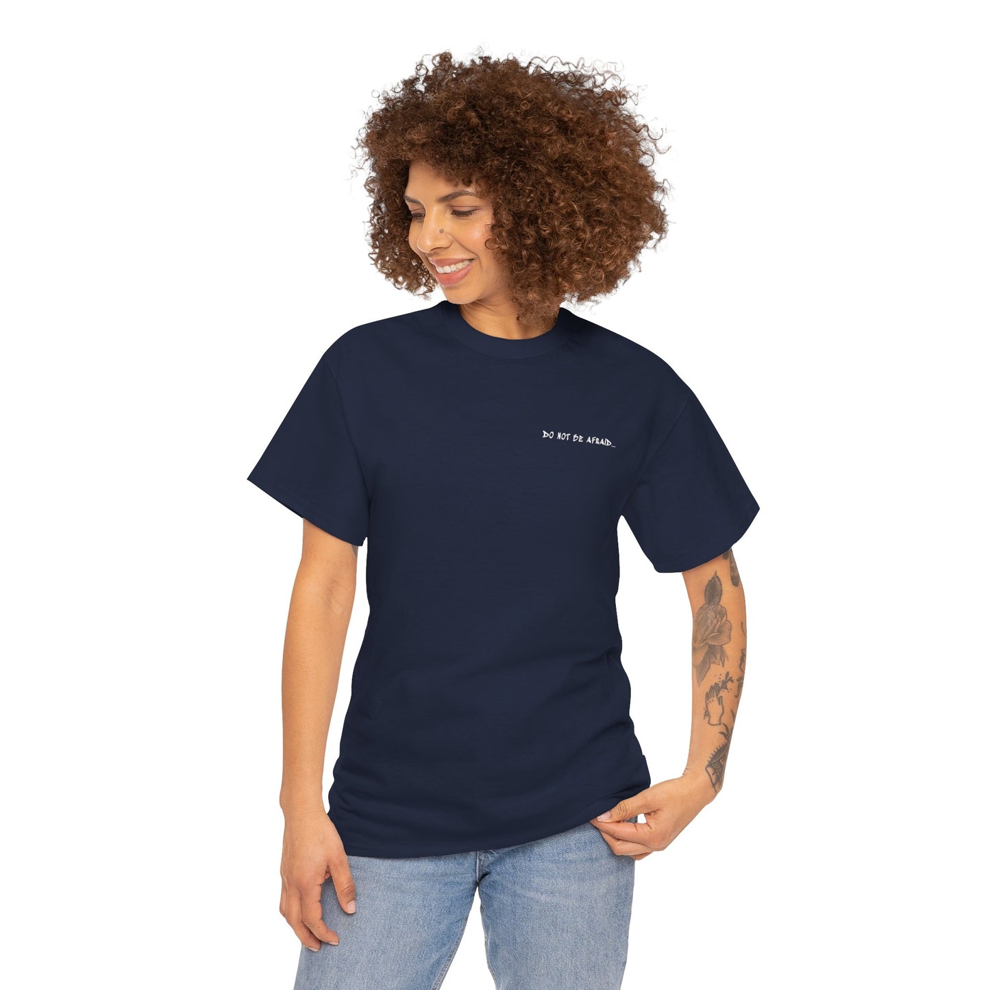 Unisex Heavy Cotton Tee - 'Do Not Be Afraid'