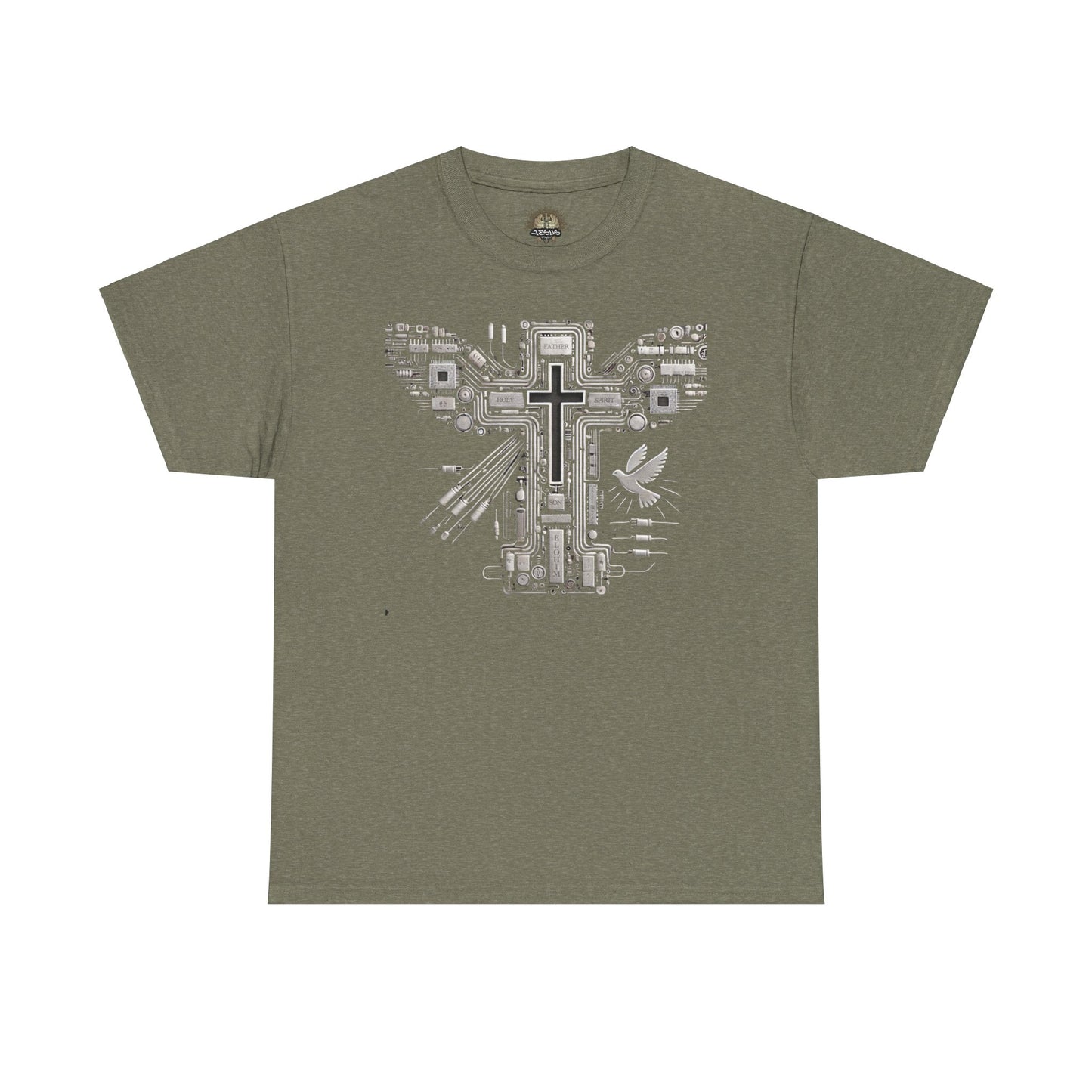 Unisex Heavy Cotton Tee - Circuit Cross