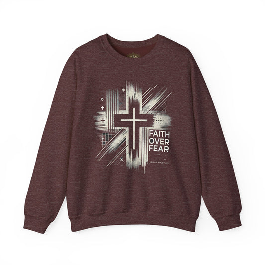 Jesus Graphic Crewneck Sweatshirt for Faith Enthusiasts