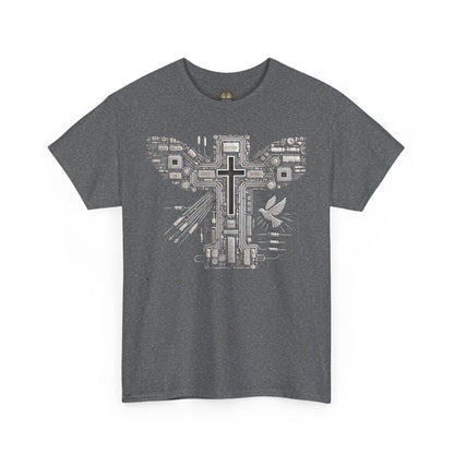Unisex Heavy Cotton Tee - Circuit Cross
