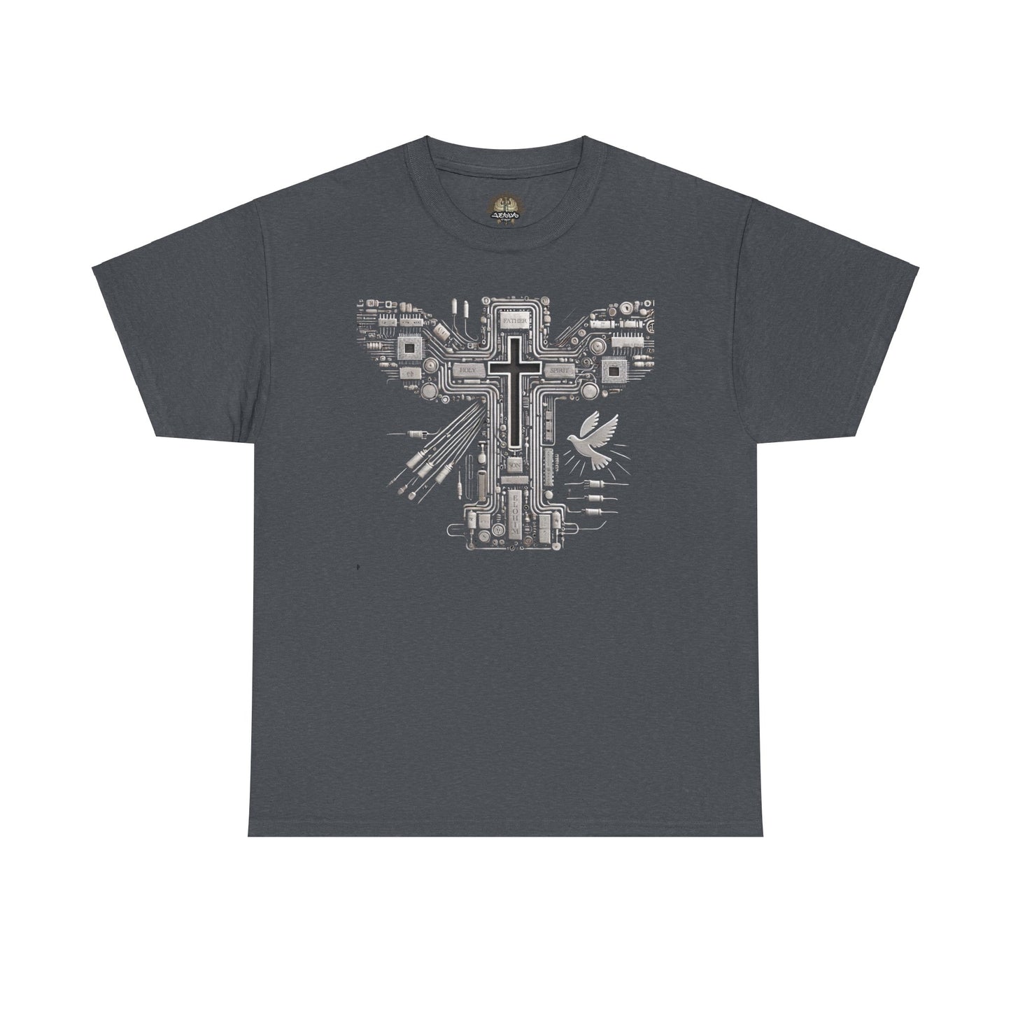 Unisex Heavy Cotton Tee - Circuit Cross
