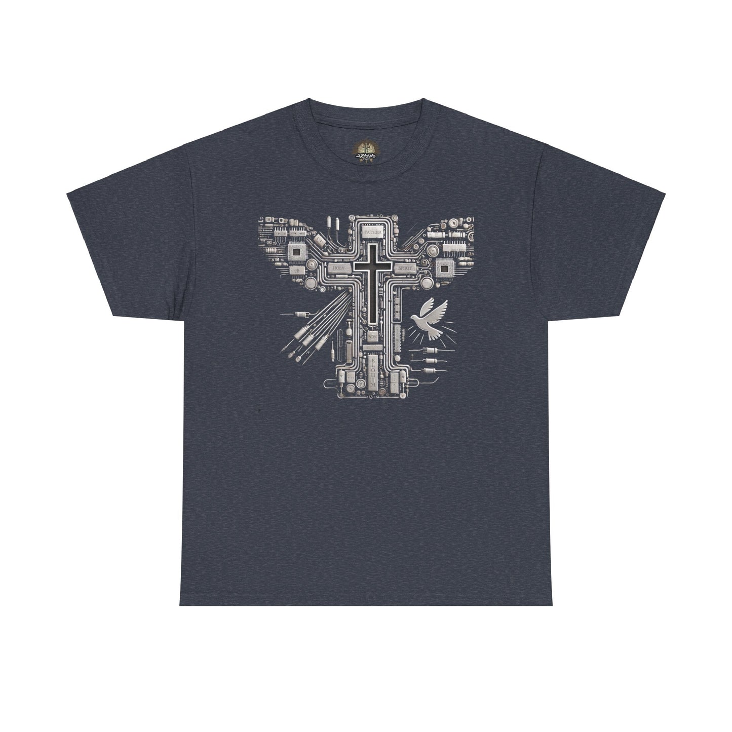 Unisex Heavy Cotton Tee - Circuit Cross