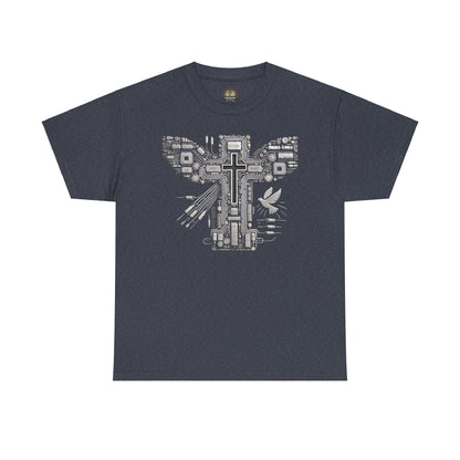 Unisex Heavy Cotton Tee - Circuit Cross