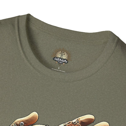 Vintage Robotic Hand Dollar Sign Unisex Softstyle T-Shirt