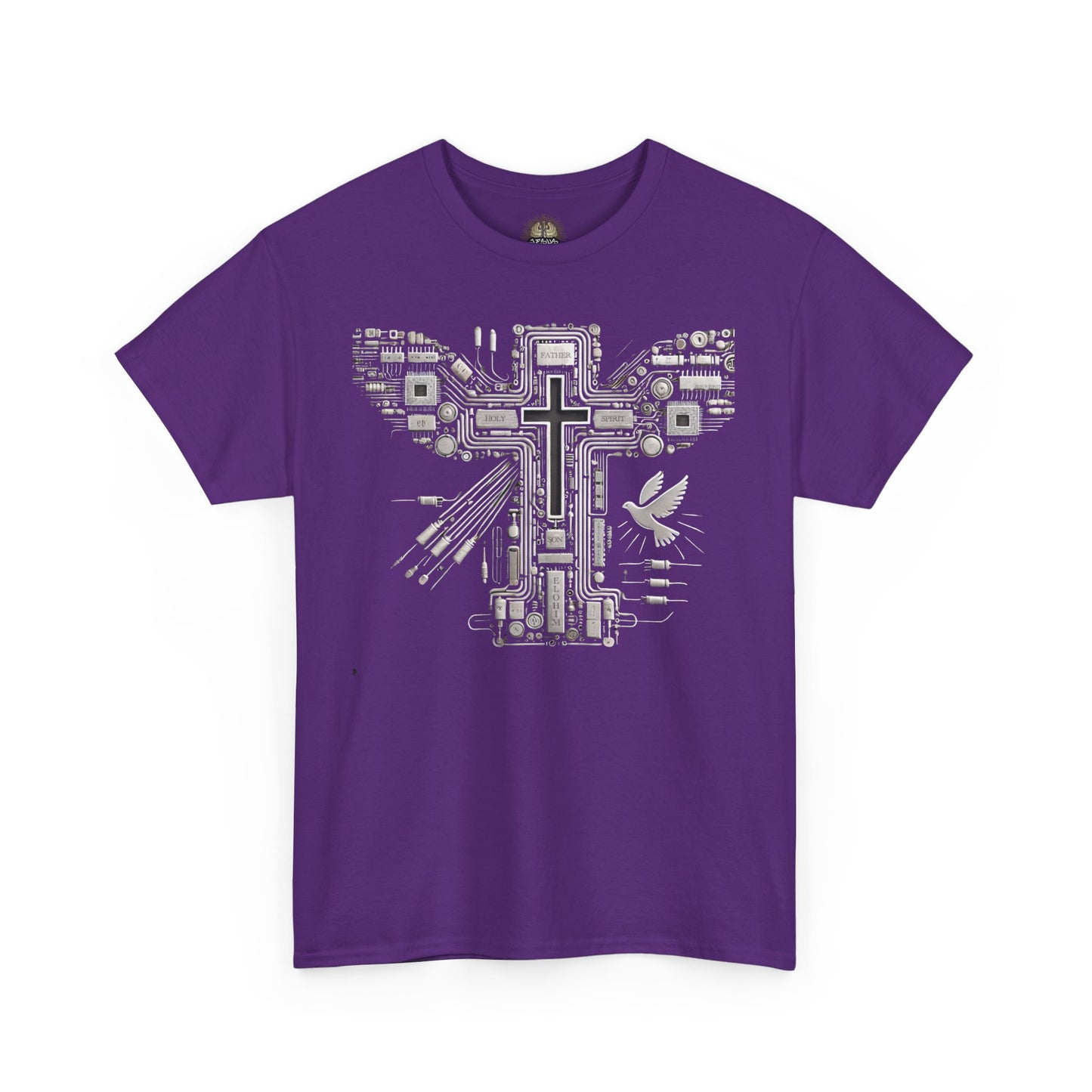 Unisex Heavy Cotton Tee - Circuit Cross