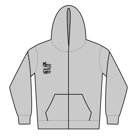 Kidz of god Zipped Hoodie - Faith Over Fear Design