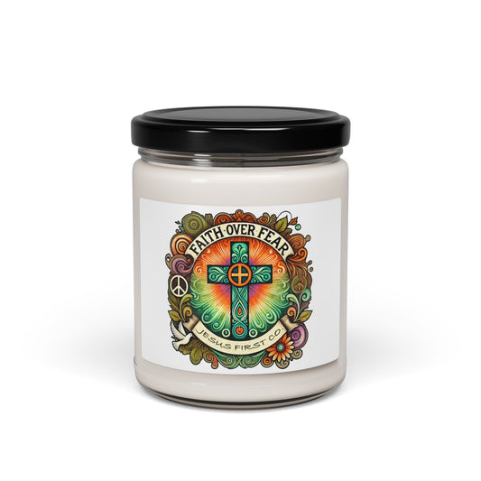 100% American Made Faith Over Fear Scented  Candle
