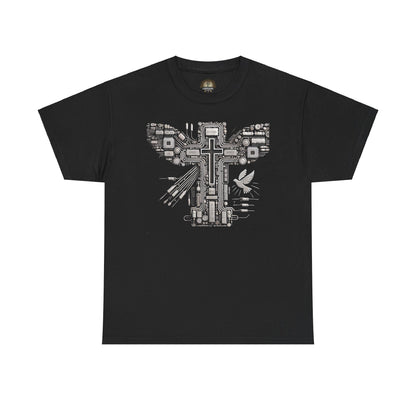 Unisex Heavy Cotton Tee - Circuit Cross
